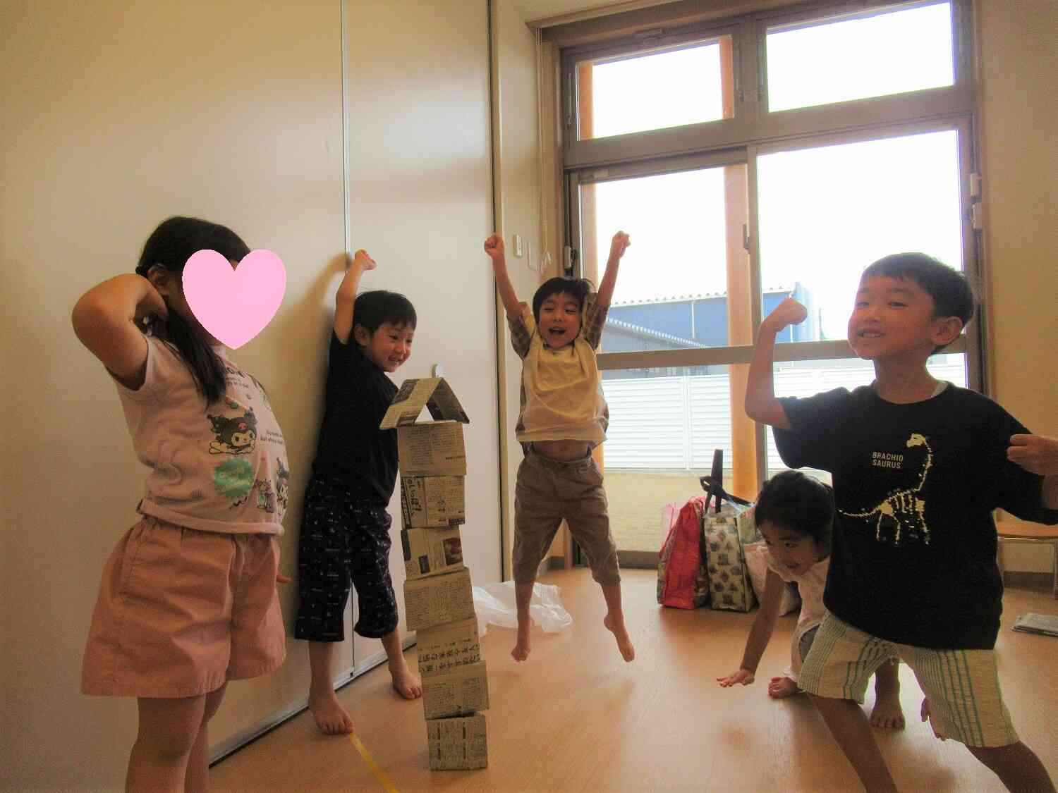 やった～！！倒さないで積めたよ☆