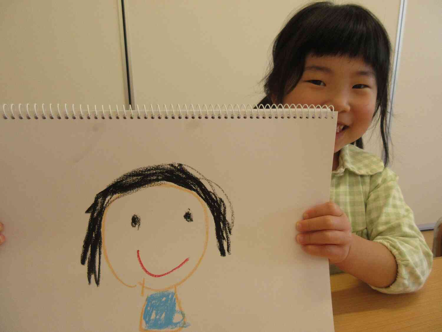 お顔上手に描けました~♪