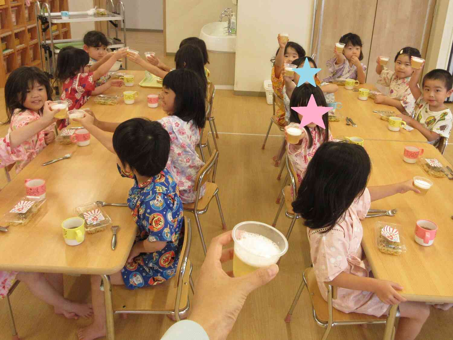 ビールでかんぱい？！