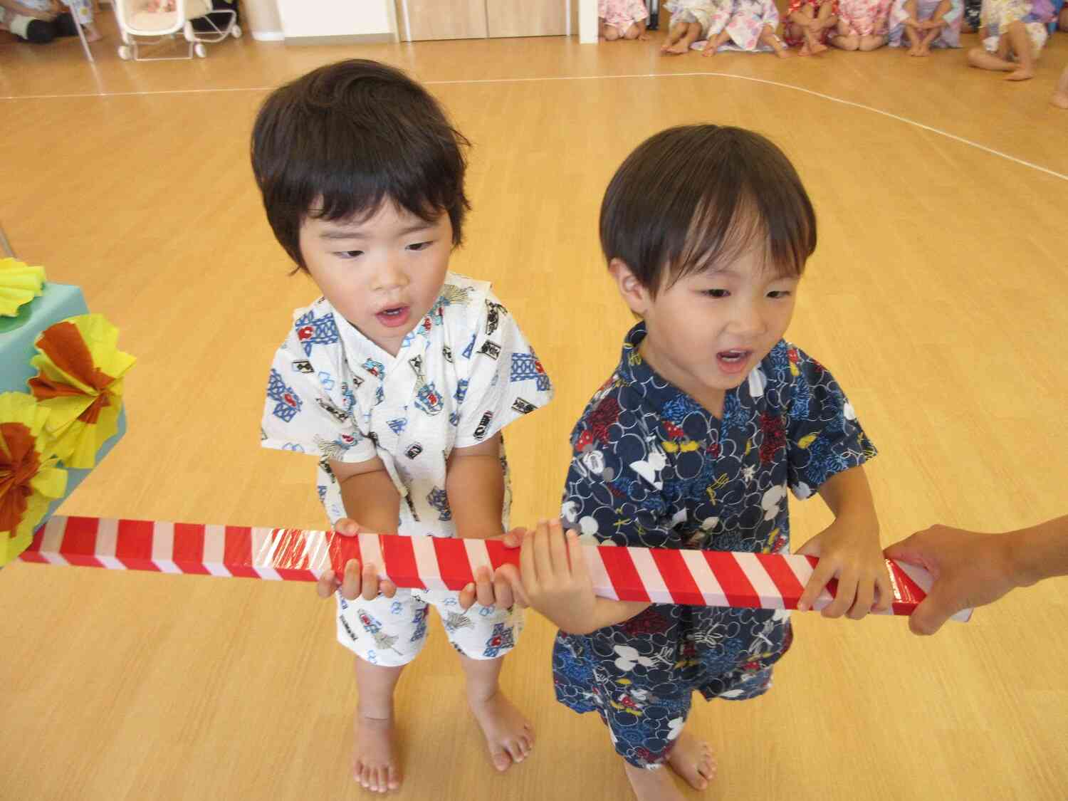 大きな声で、わっしょい！！