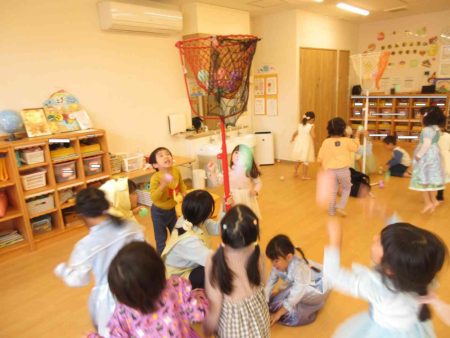 蜘蛛の巣玉入れに挑戦！！