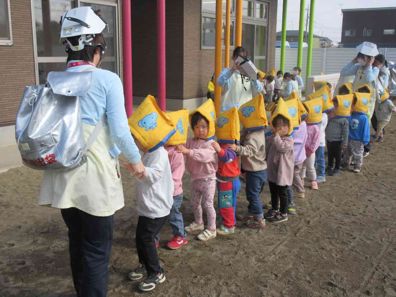 避難訓練は真剣に！