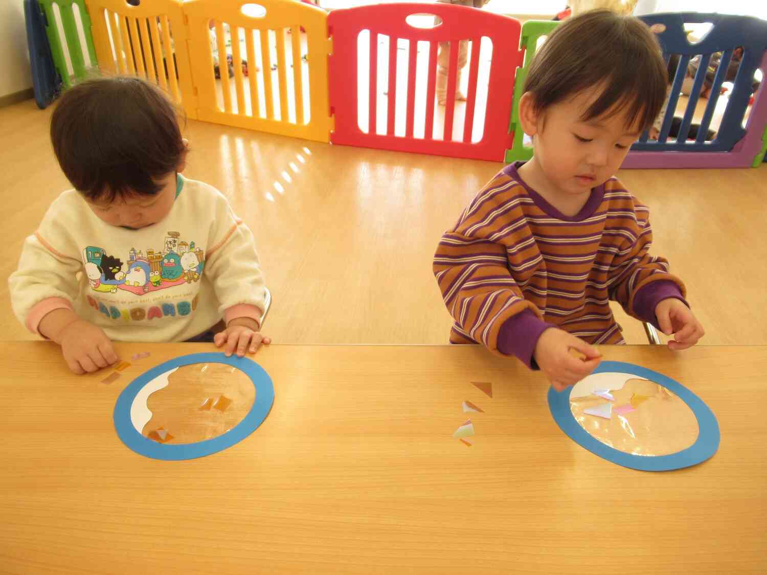 ペタペタしたよ！