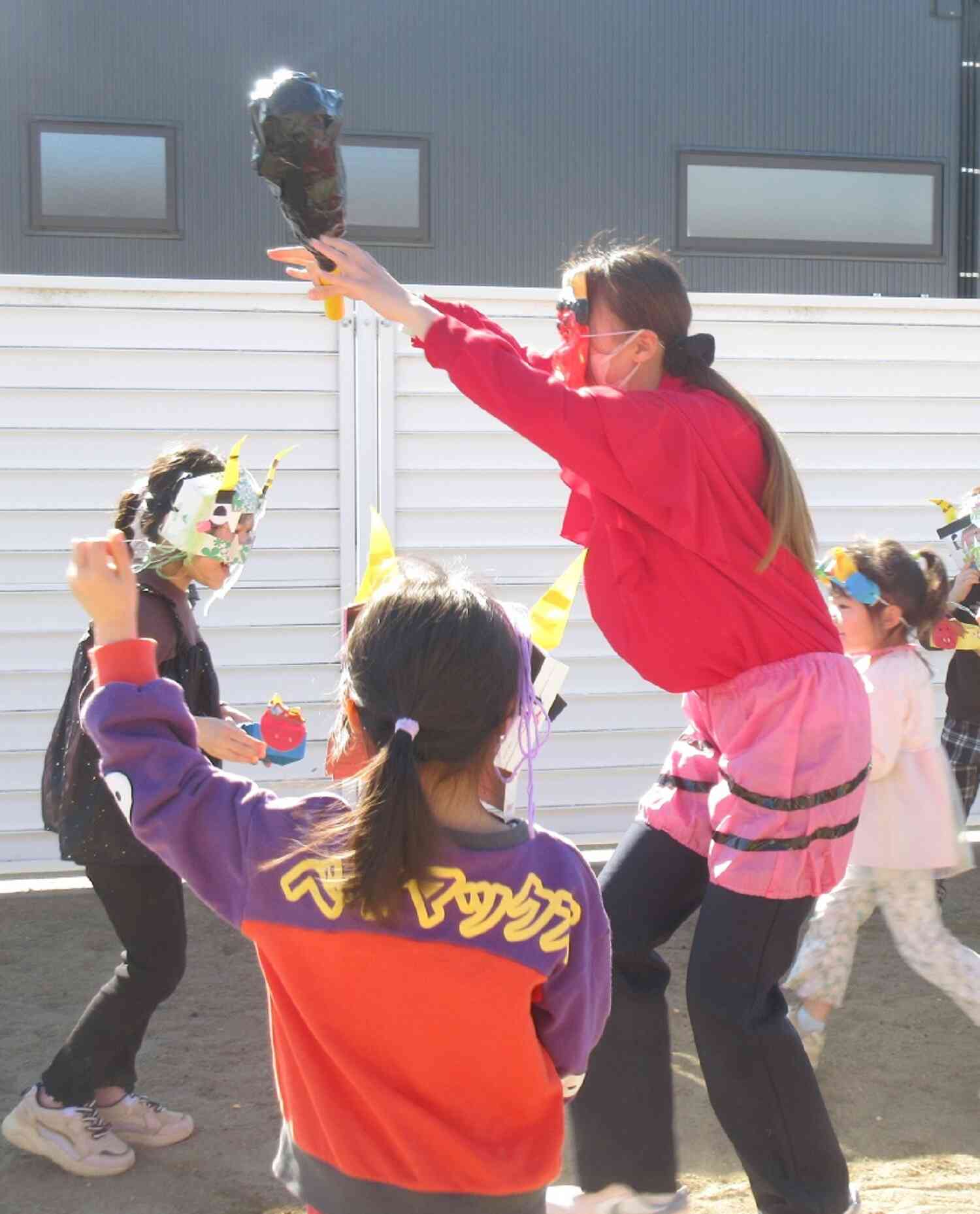 ドキドキの豆まき集会②