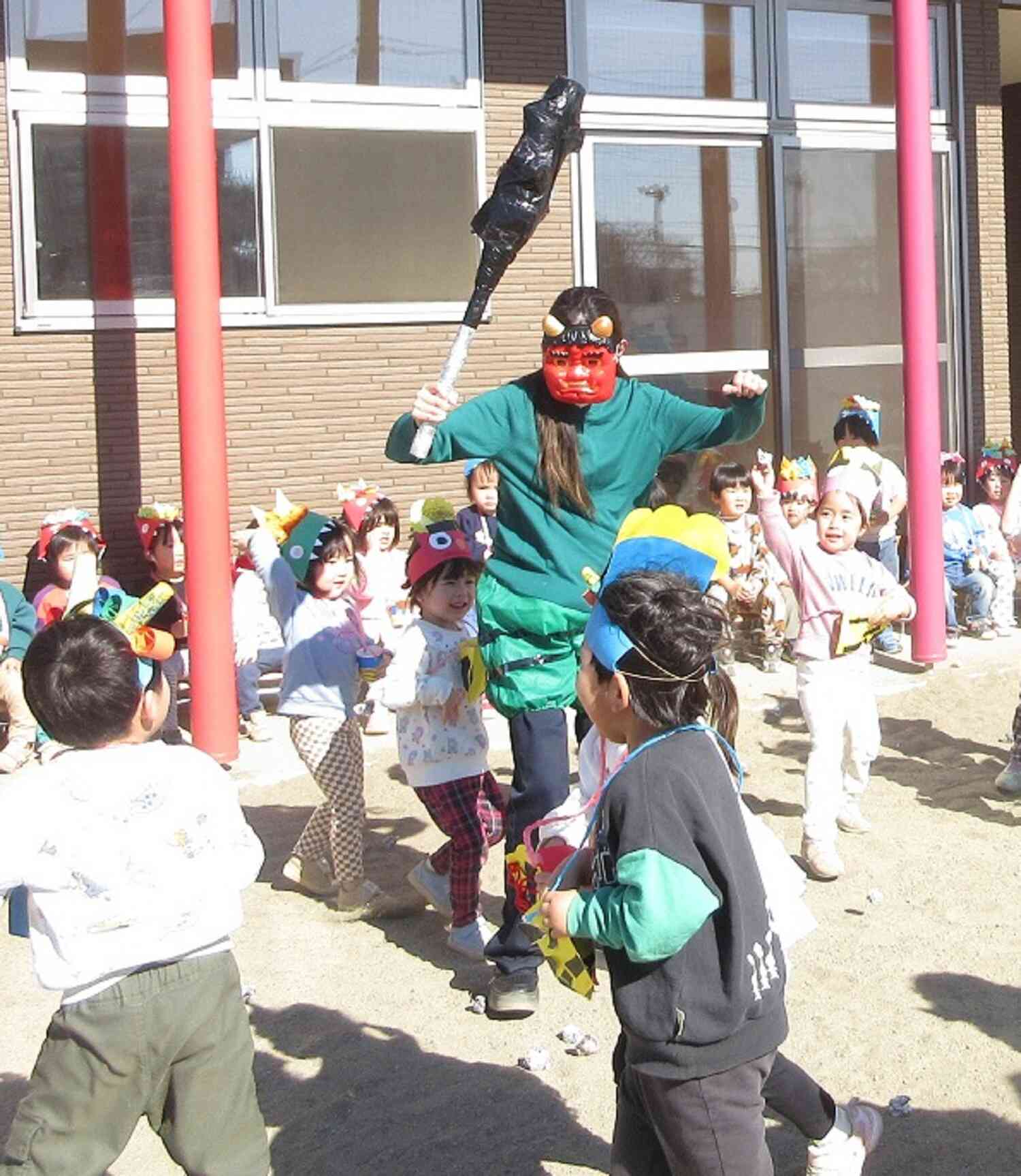 ドキドキの豆まき集会①