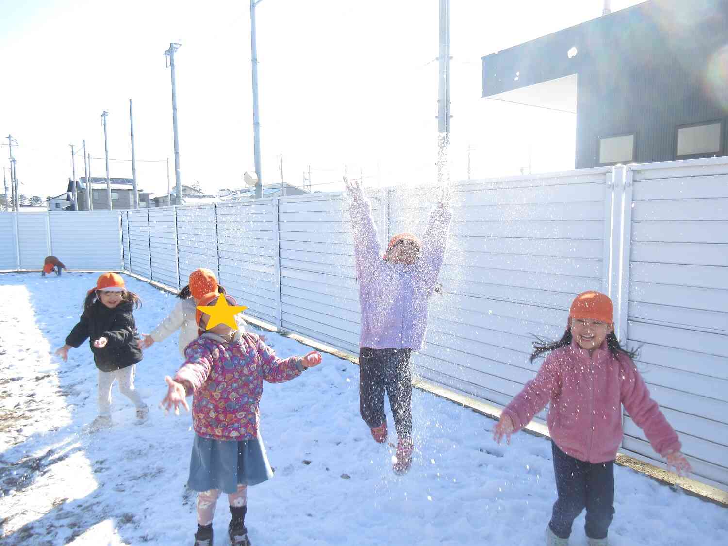 冷たい!楽しい!雪遊び!ぱんだ組
