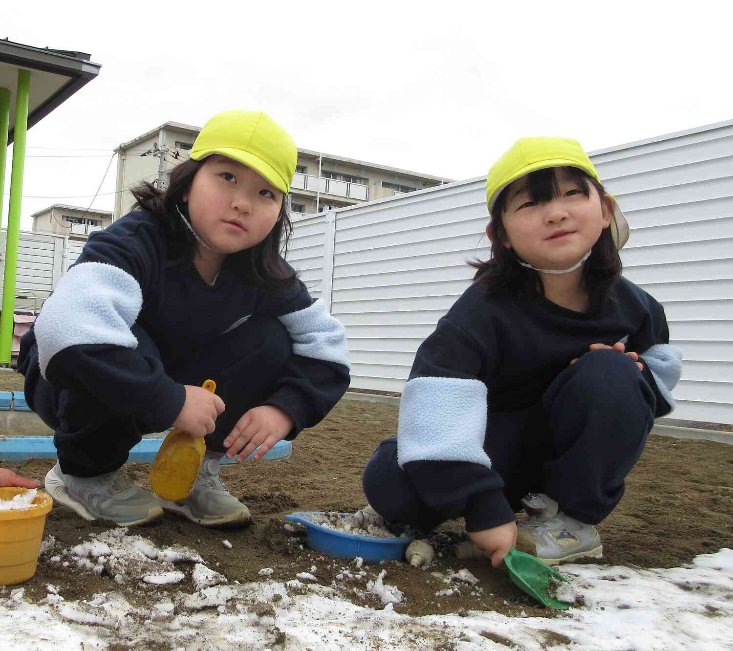 お家でも雪遊びしたよ～