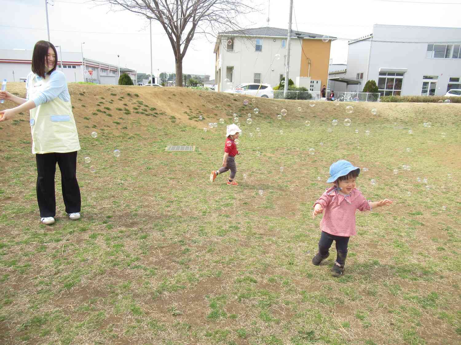 シャボン玉 待て待て～！