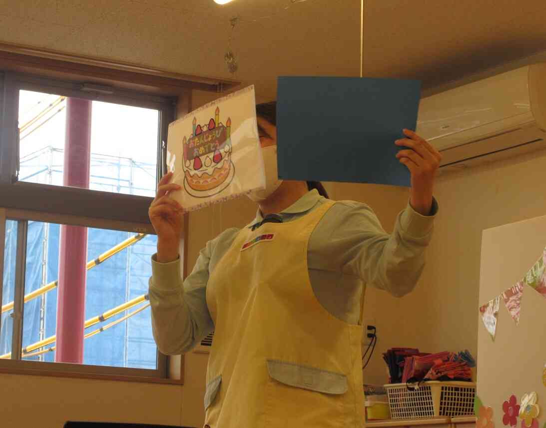 クイズの最後にはケーキのプレゼント♡