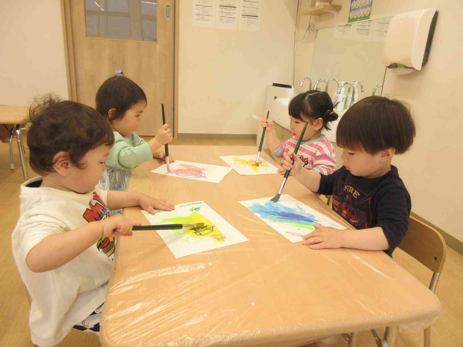 はじき絵に挑戦★