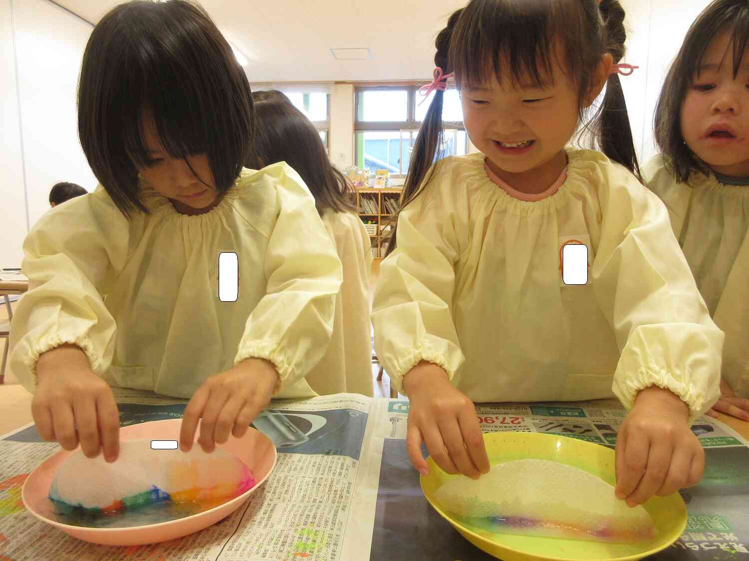 キッチンペーパーの傘を水に浸すと・・・☆彡