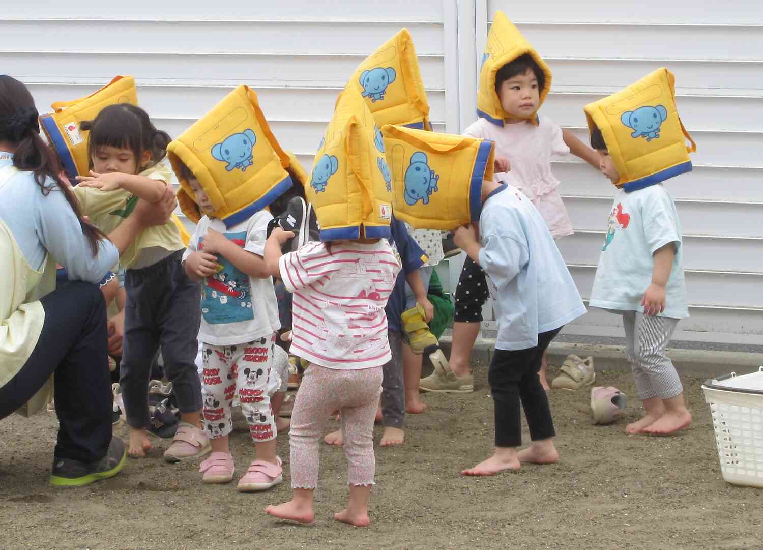 園庭へ!!