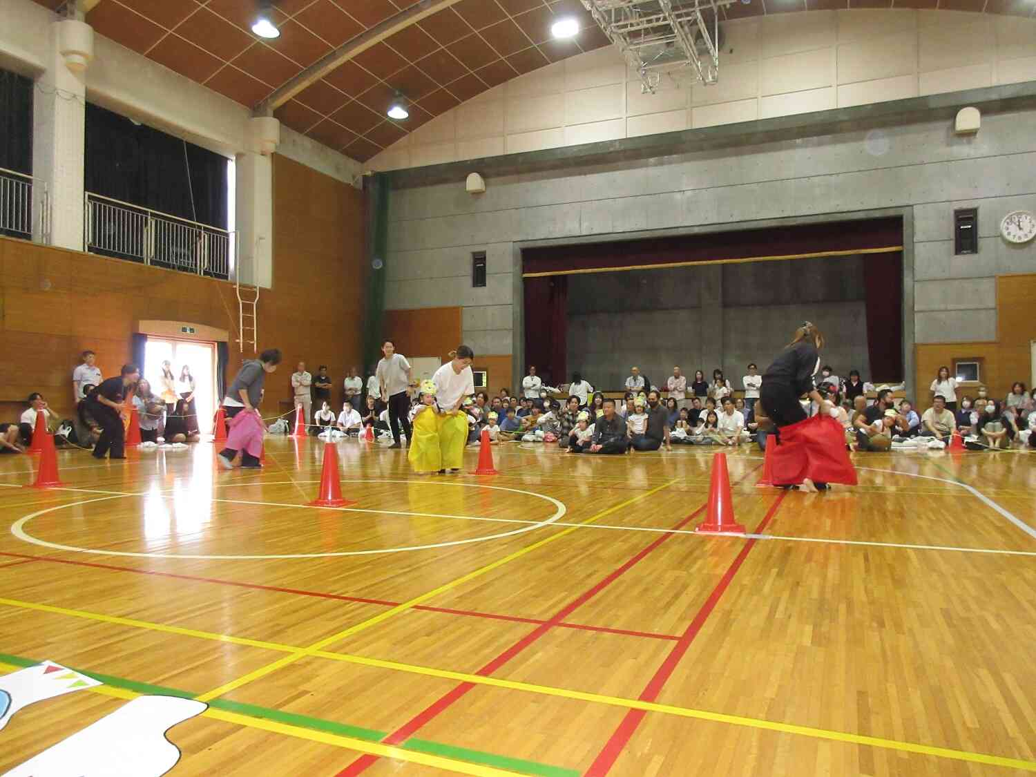 息を合わせて！いちに♪いちに♪