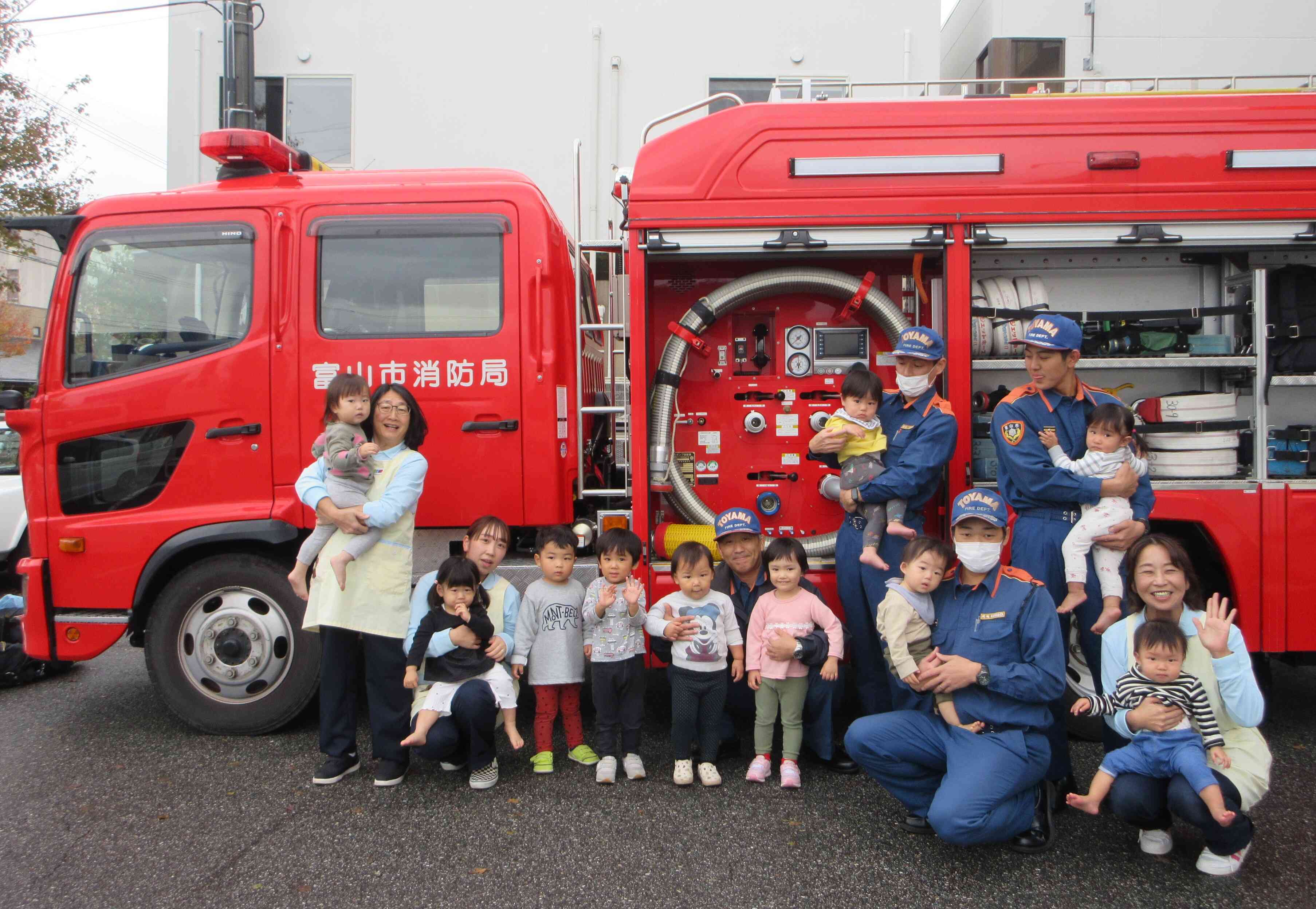 訓練の様子を見ていただきました！