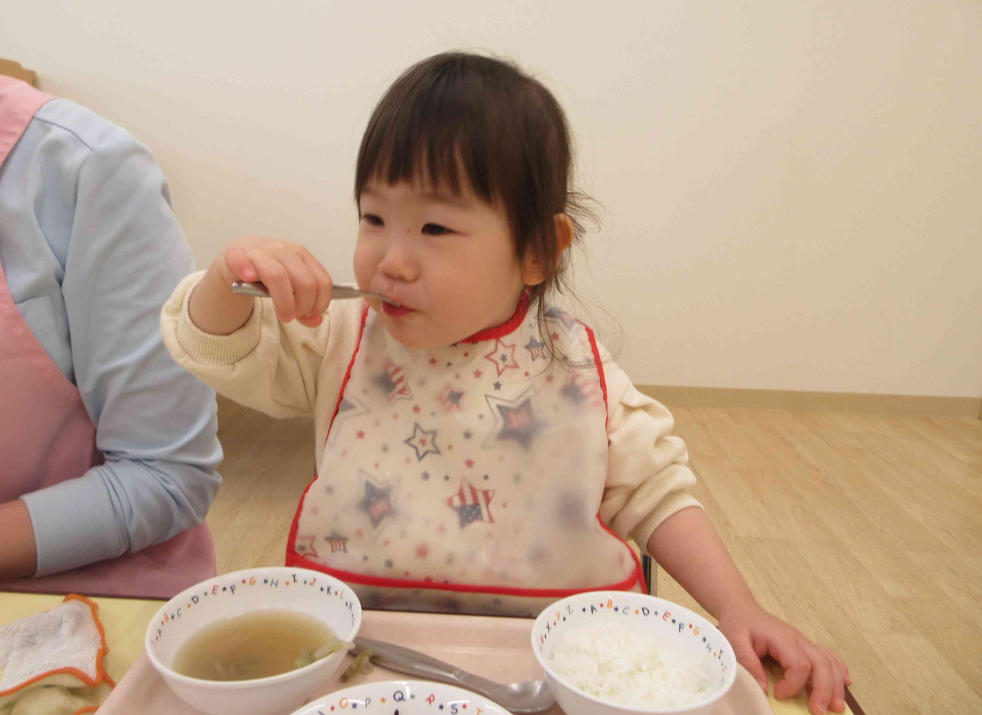 たくさん食べて大きくなあれ！
