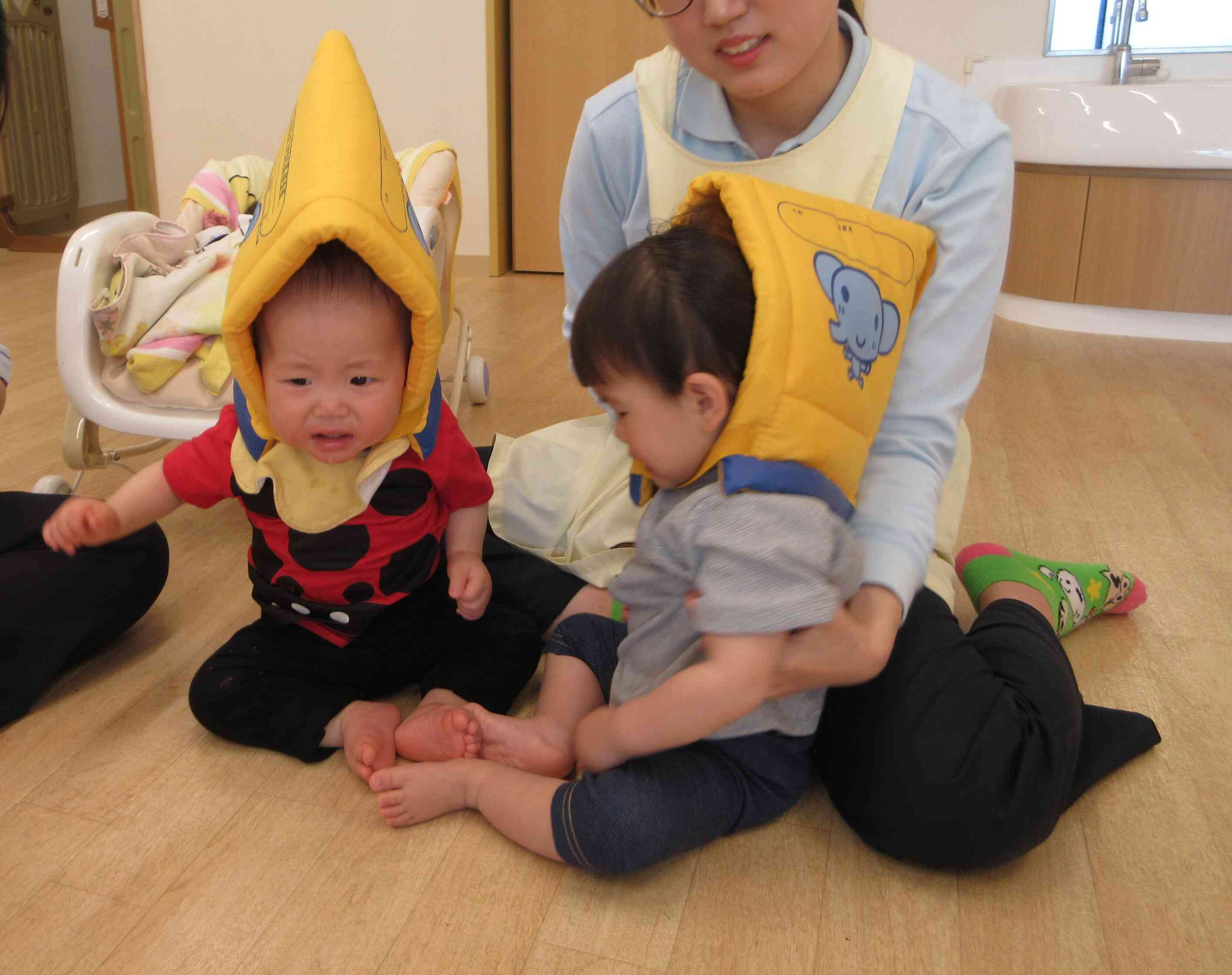 この帽子ちょっと嫌かも～！