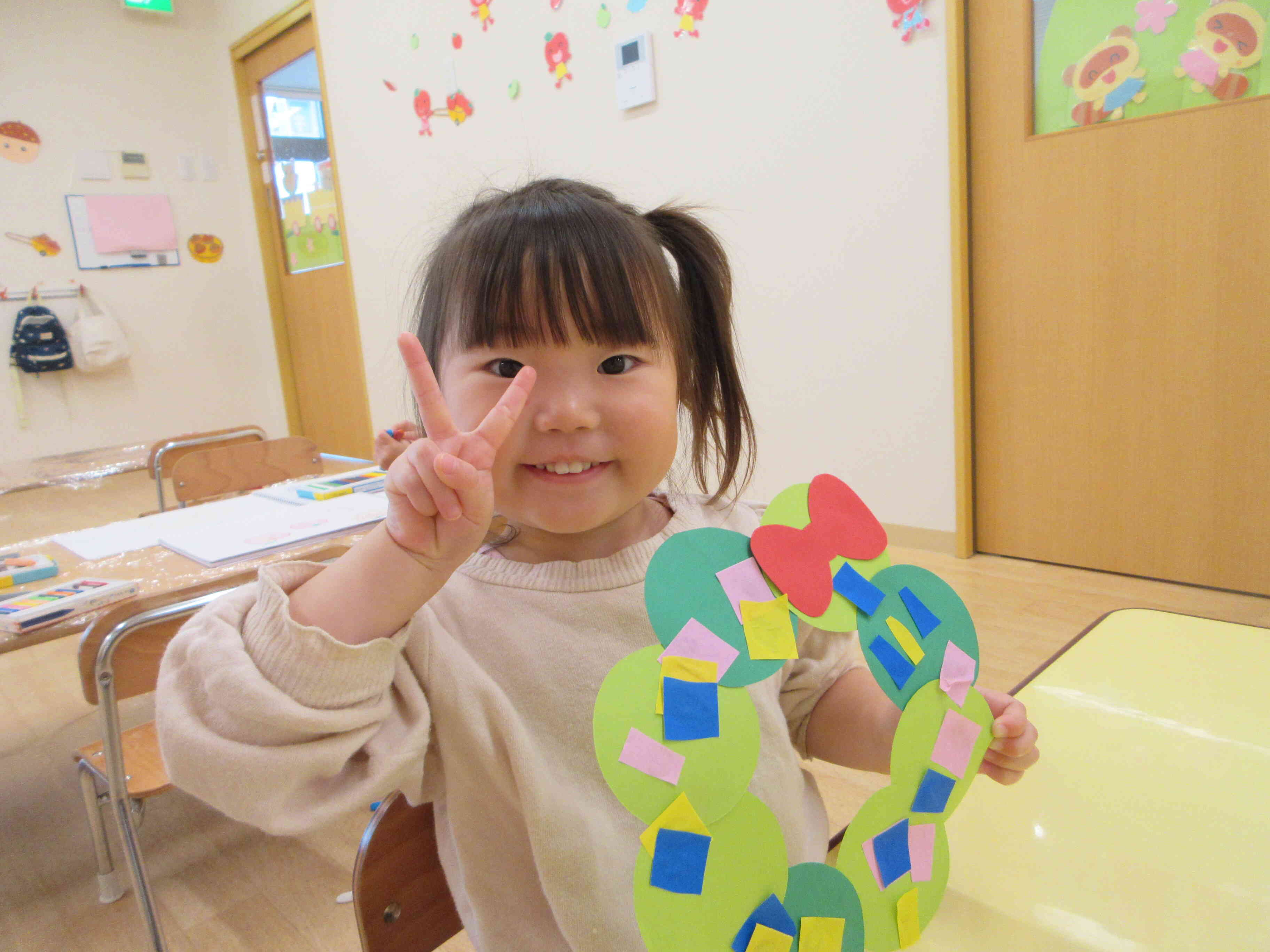 可愛いリースの完成！！