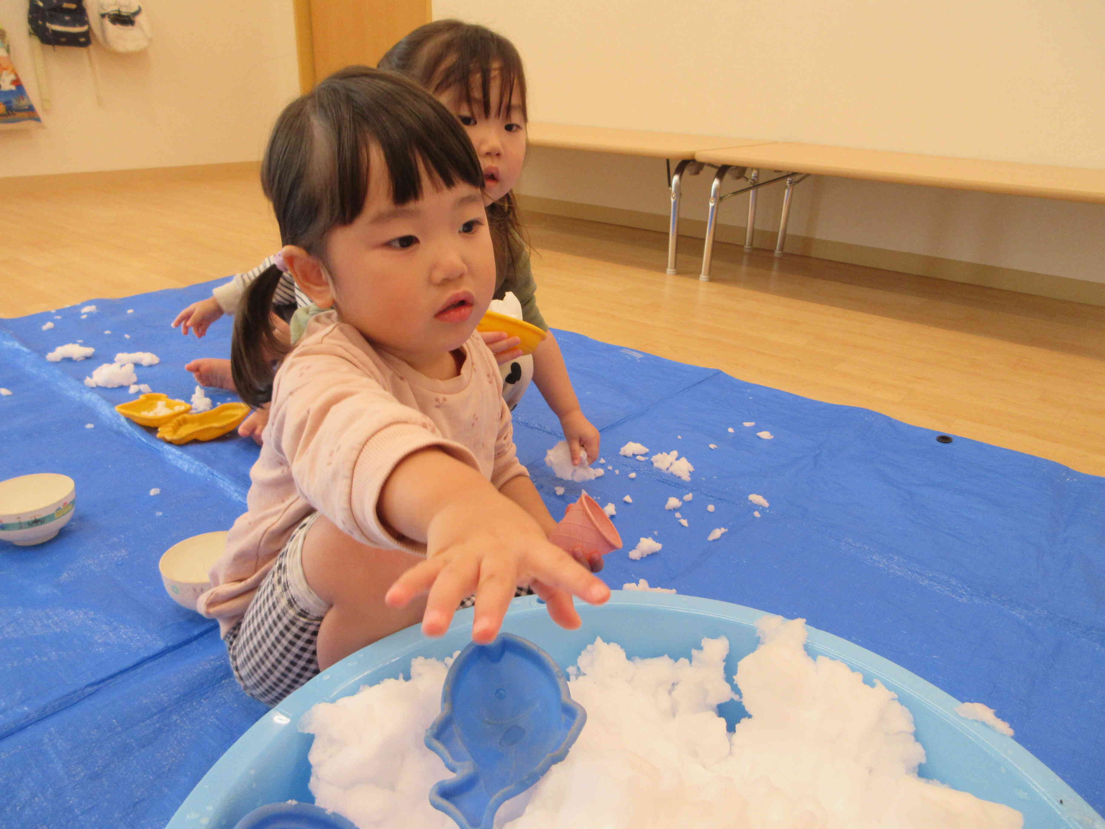 雪遊びをしたよ！