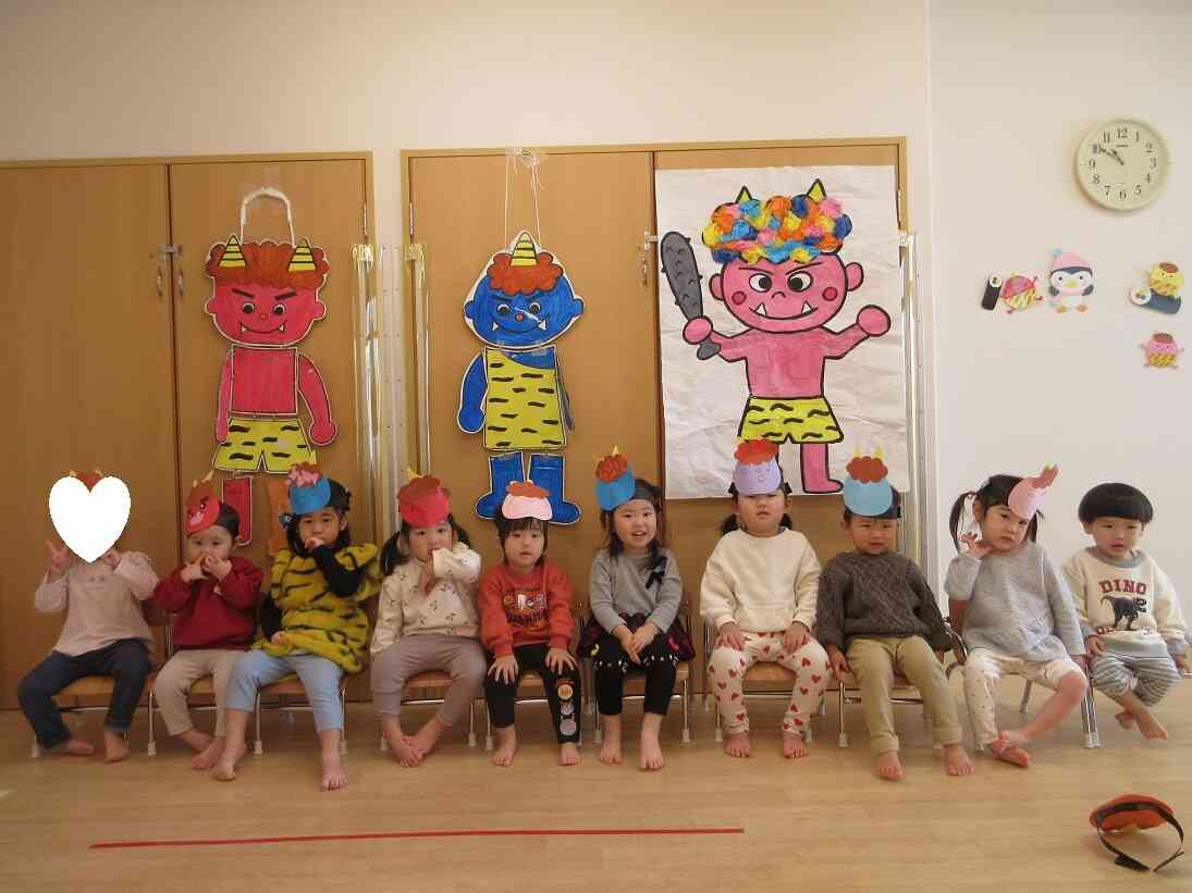 鬼さんと一緒にパシャリ♪