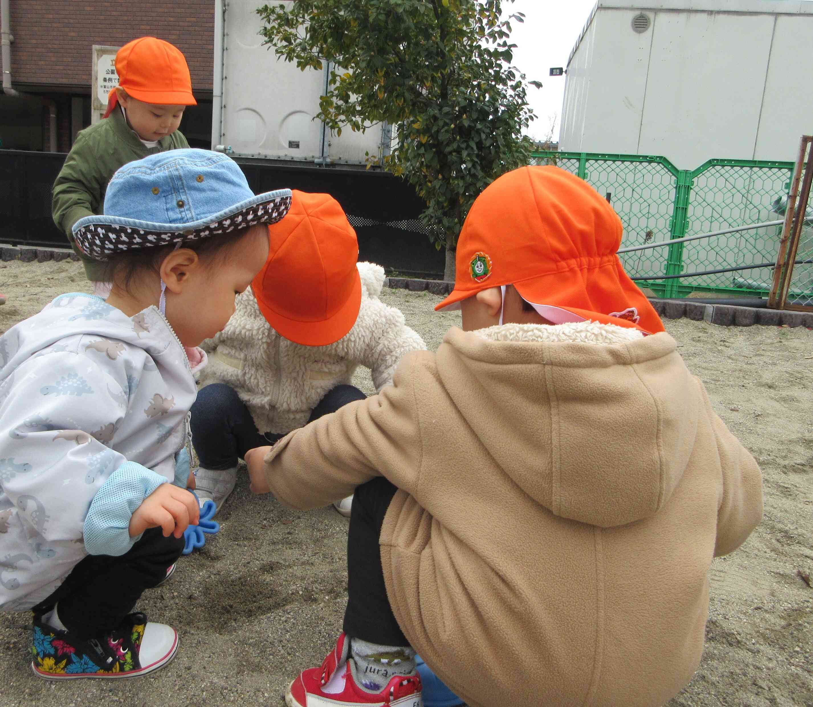 砂場遊びも楽しいね！
