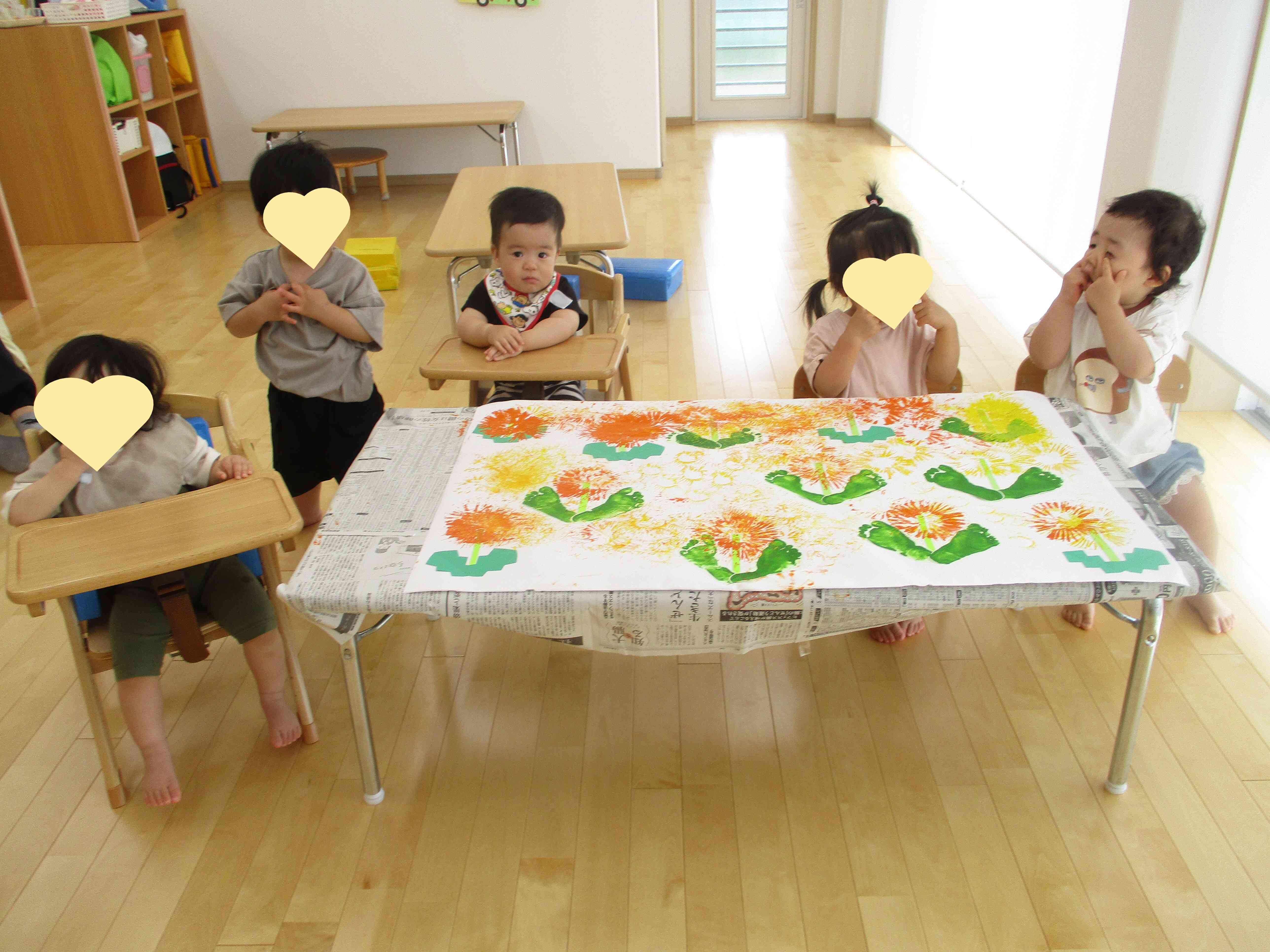 みんなでひとつの作品を協力して作ることができました。