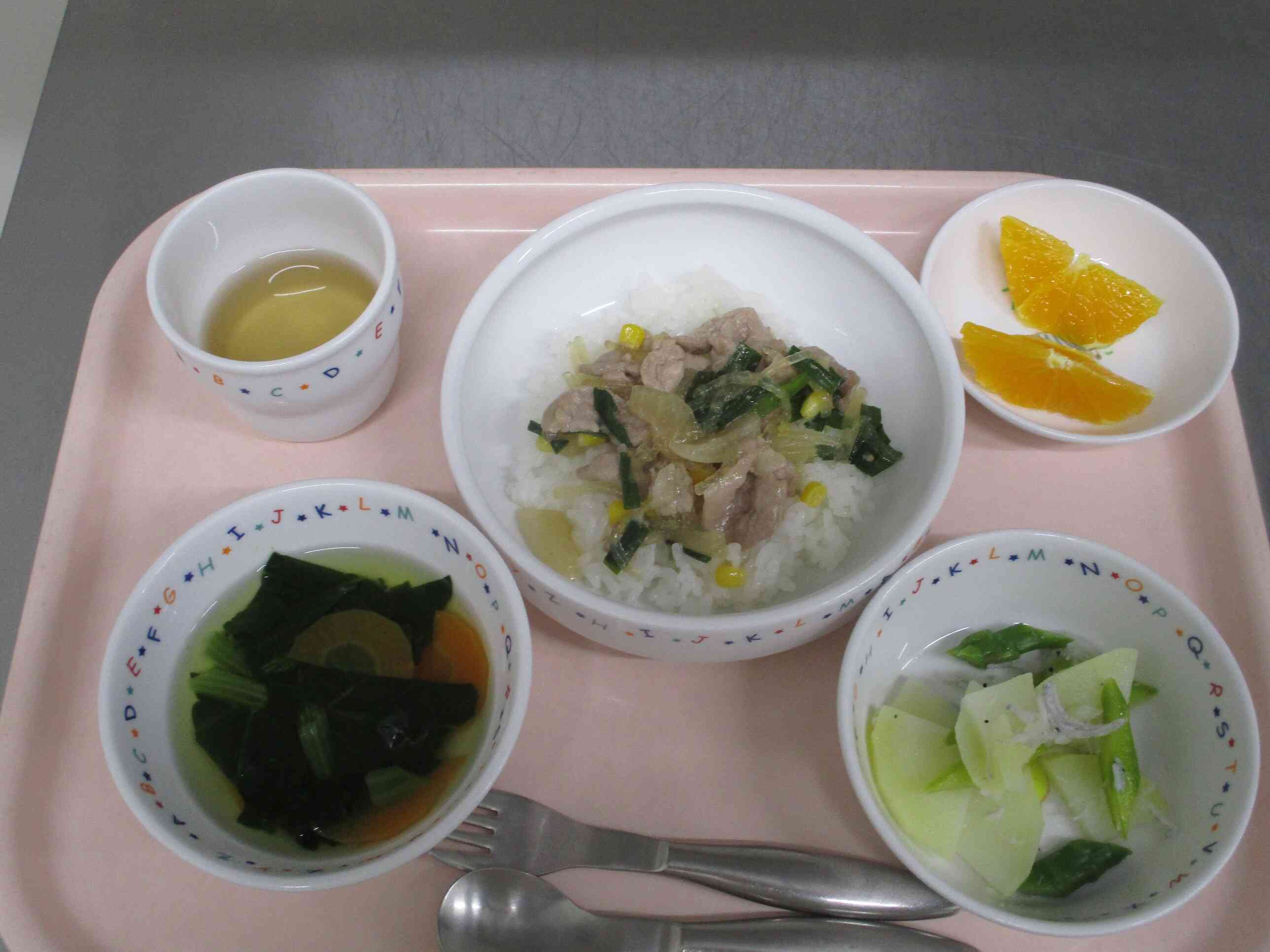 ５月１６日の給食（幼児食）