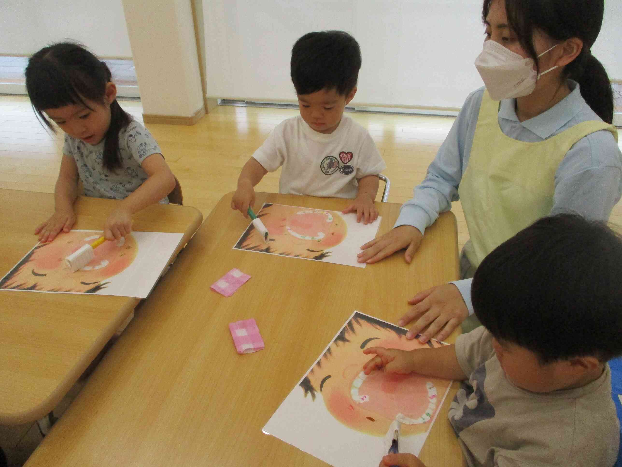 子どもたちもきれいになっていくのを楽しんでいました。