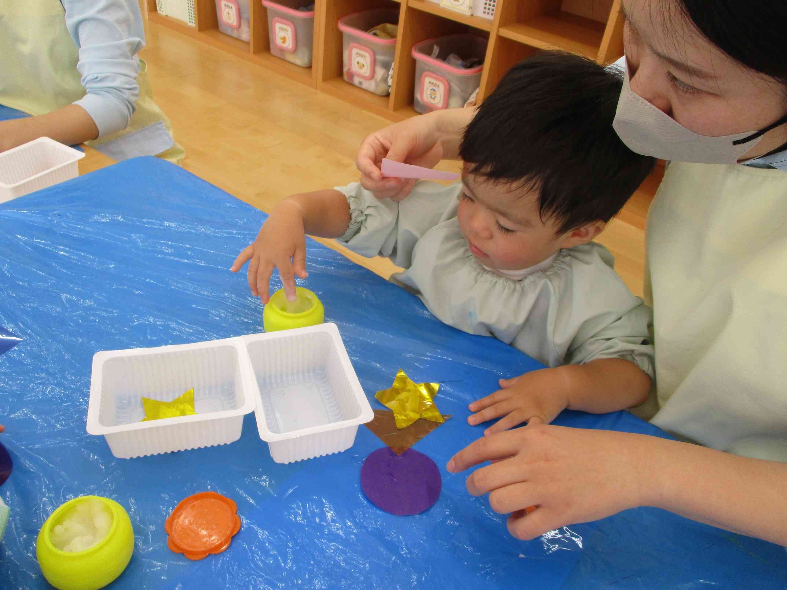 1の指で
