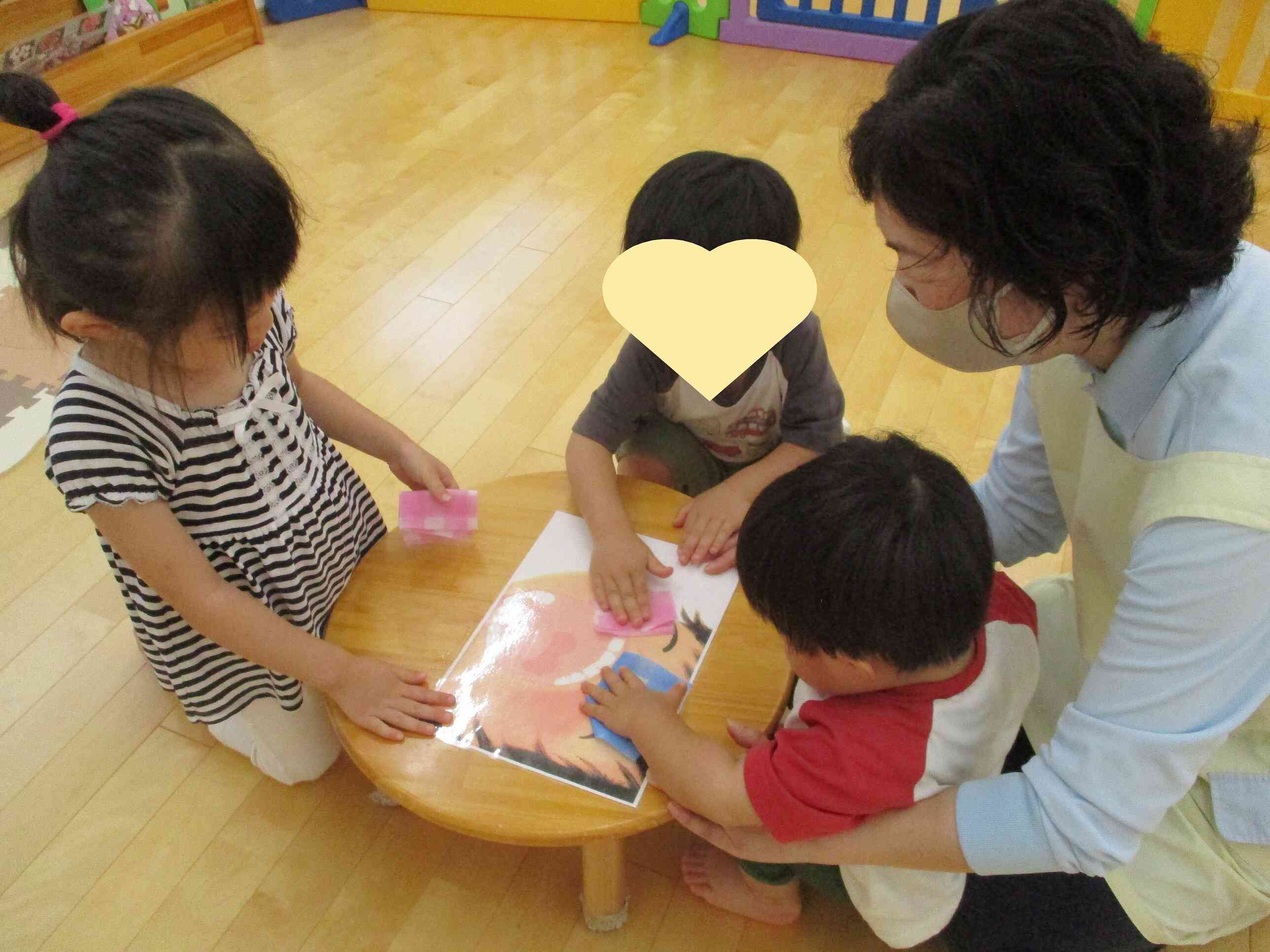 口の回りもきれいにすると気持ちがいいね！