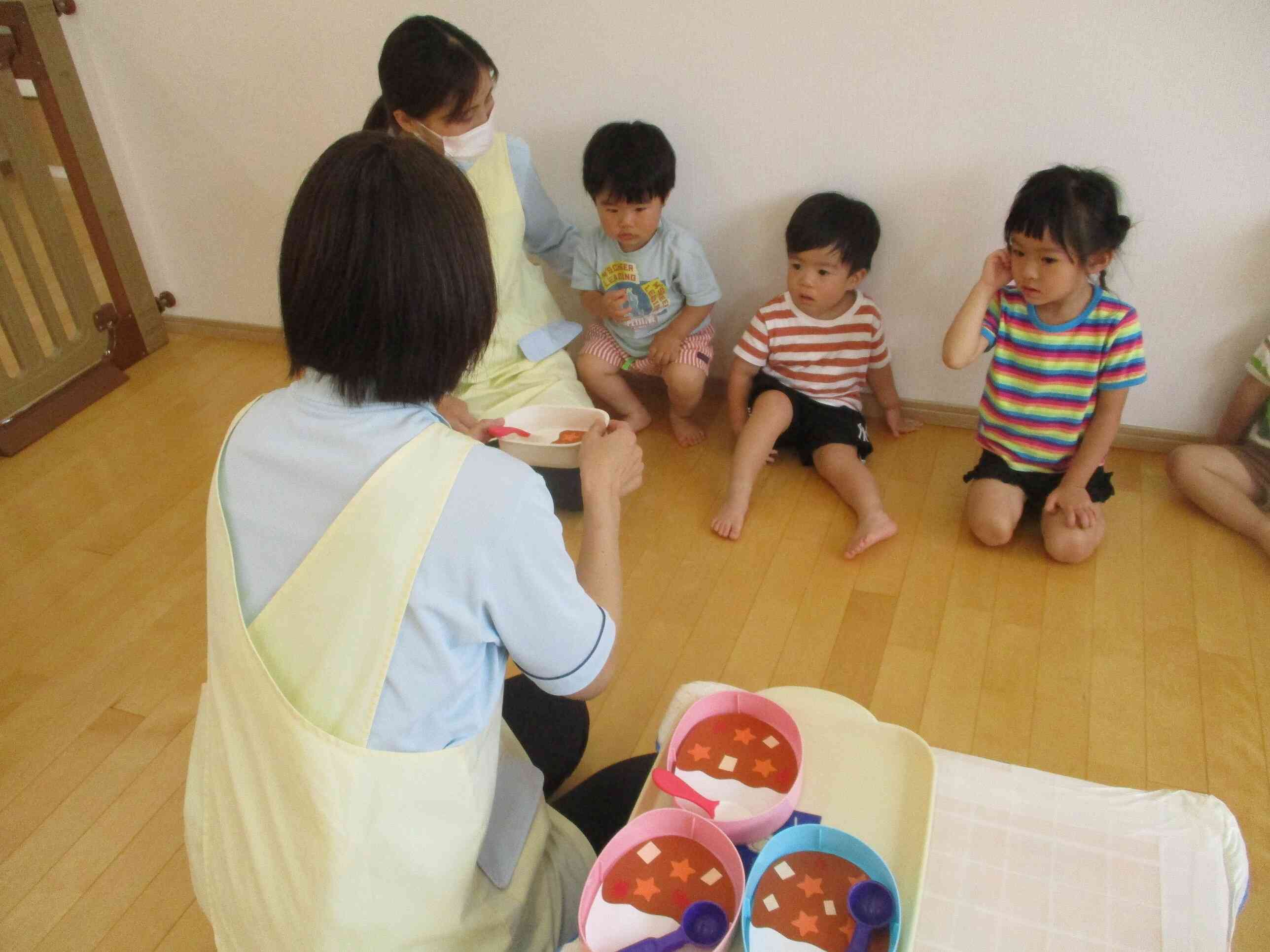 完成したのでみんなでいただきます！