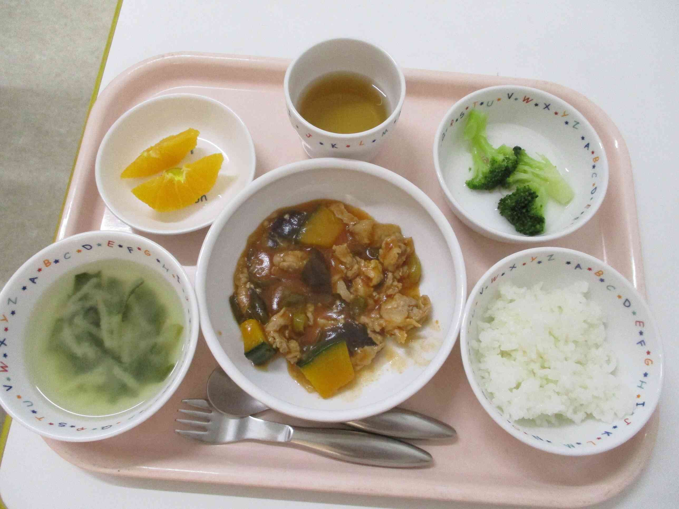 ７月２日の給食（幼児食）