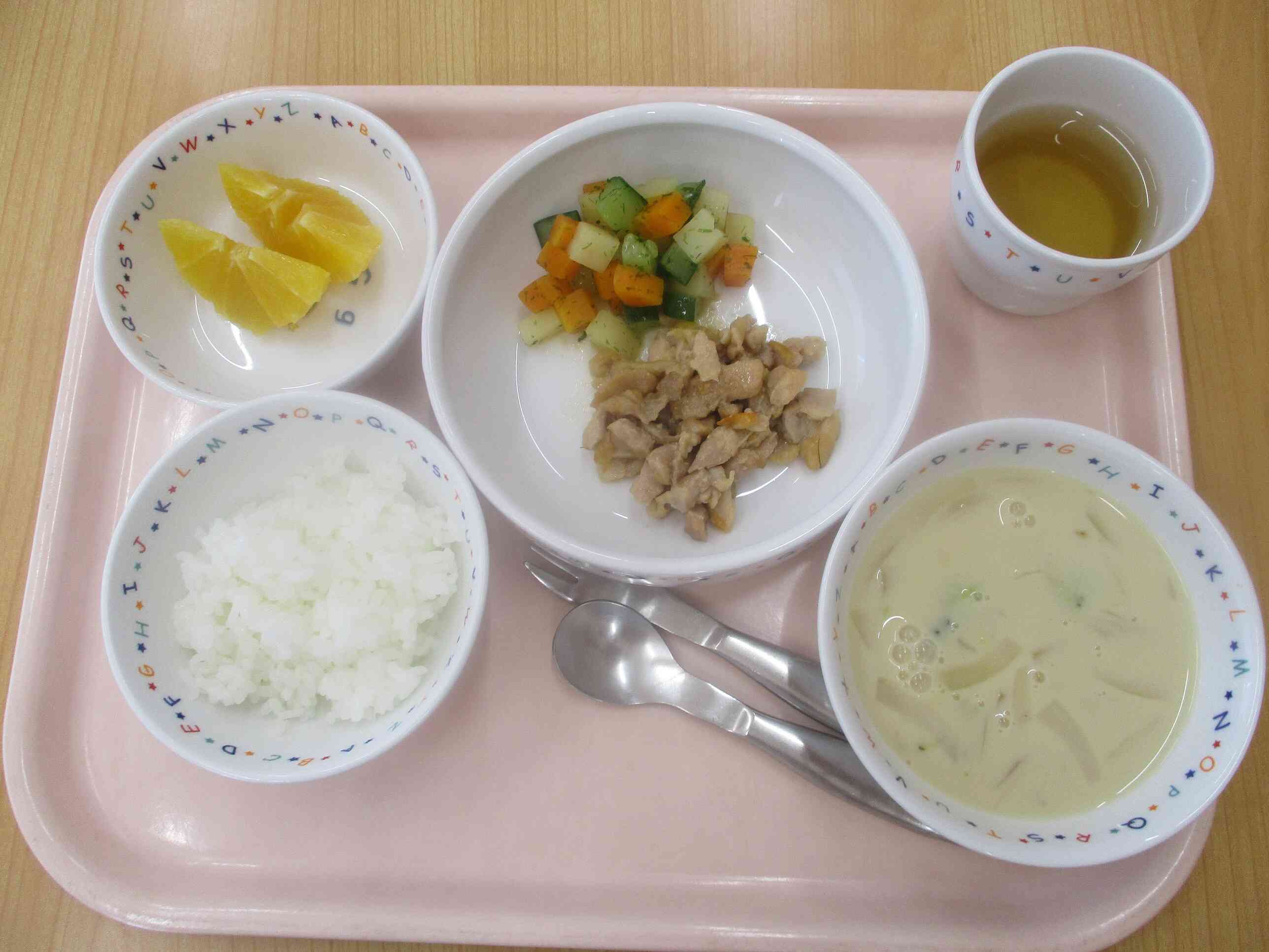 ７月２８日の給食（幼児食）