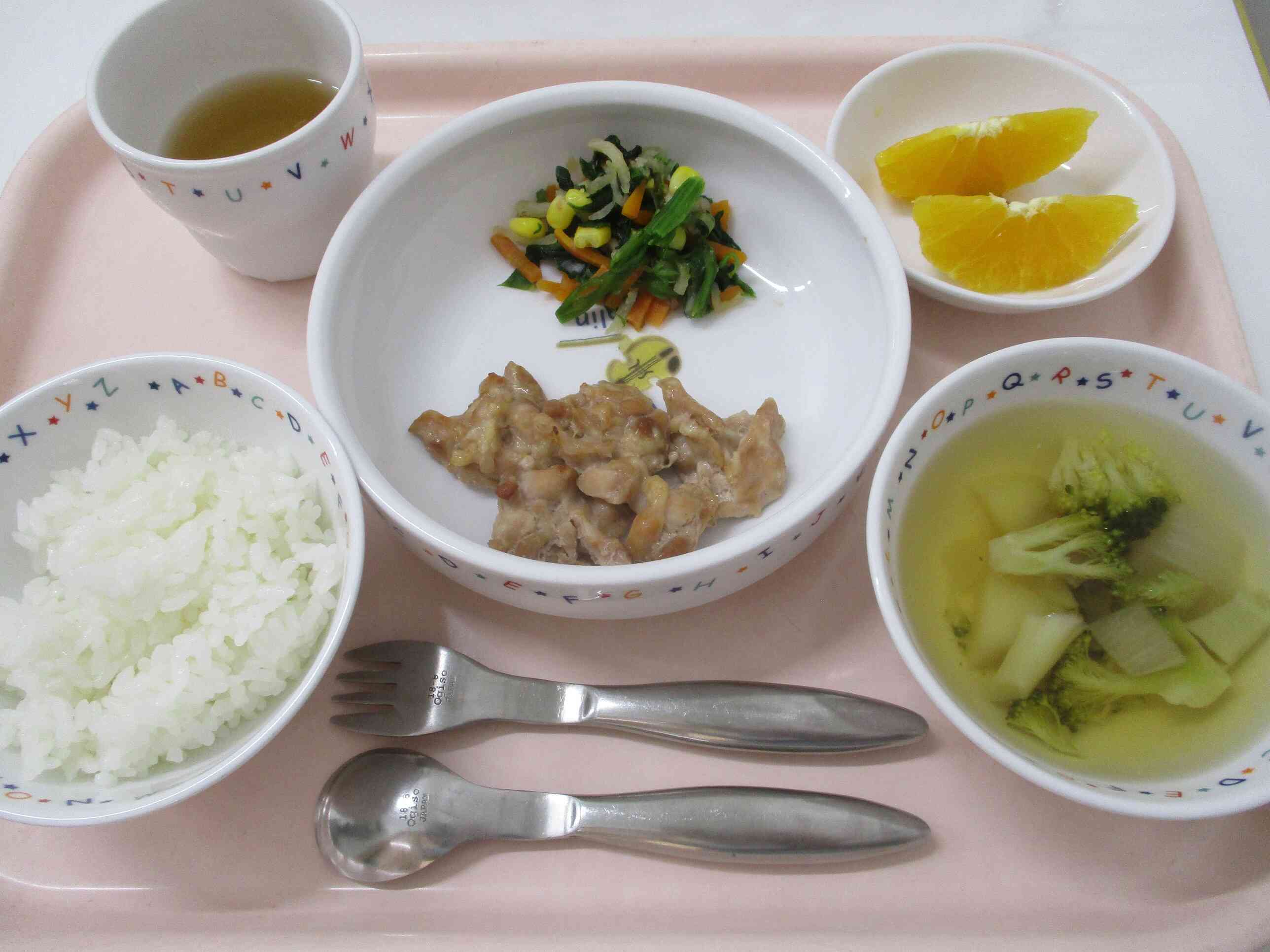 ９月１８日の給食（幼児食）