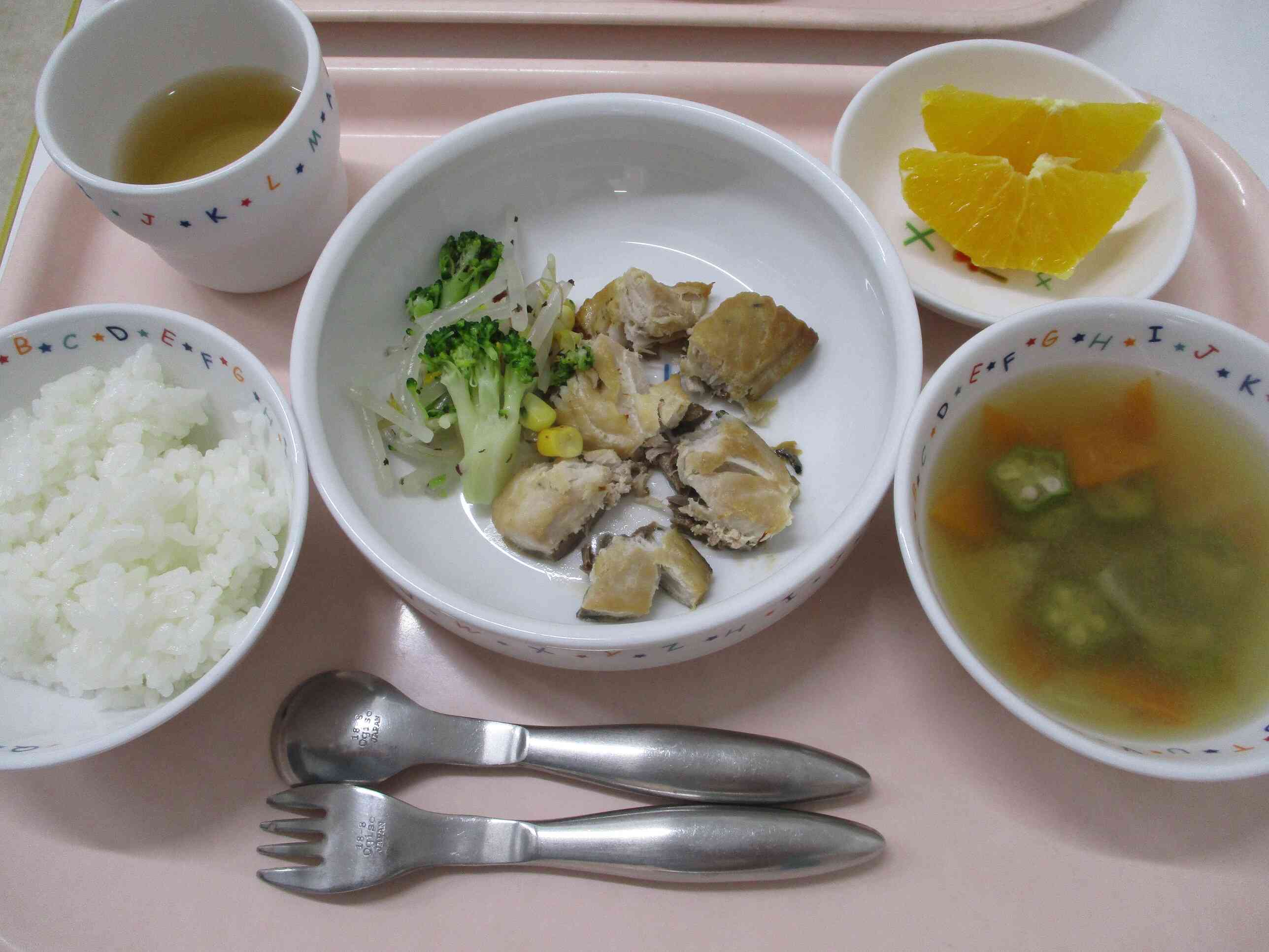 ９月２９日の給食（幼児食）