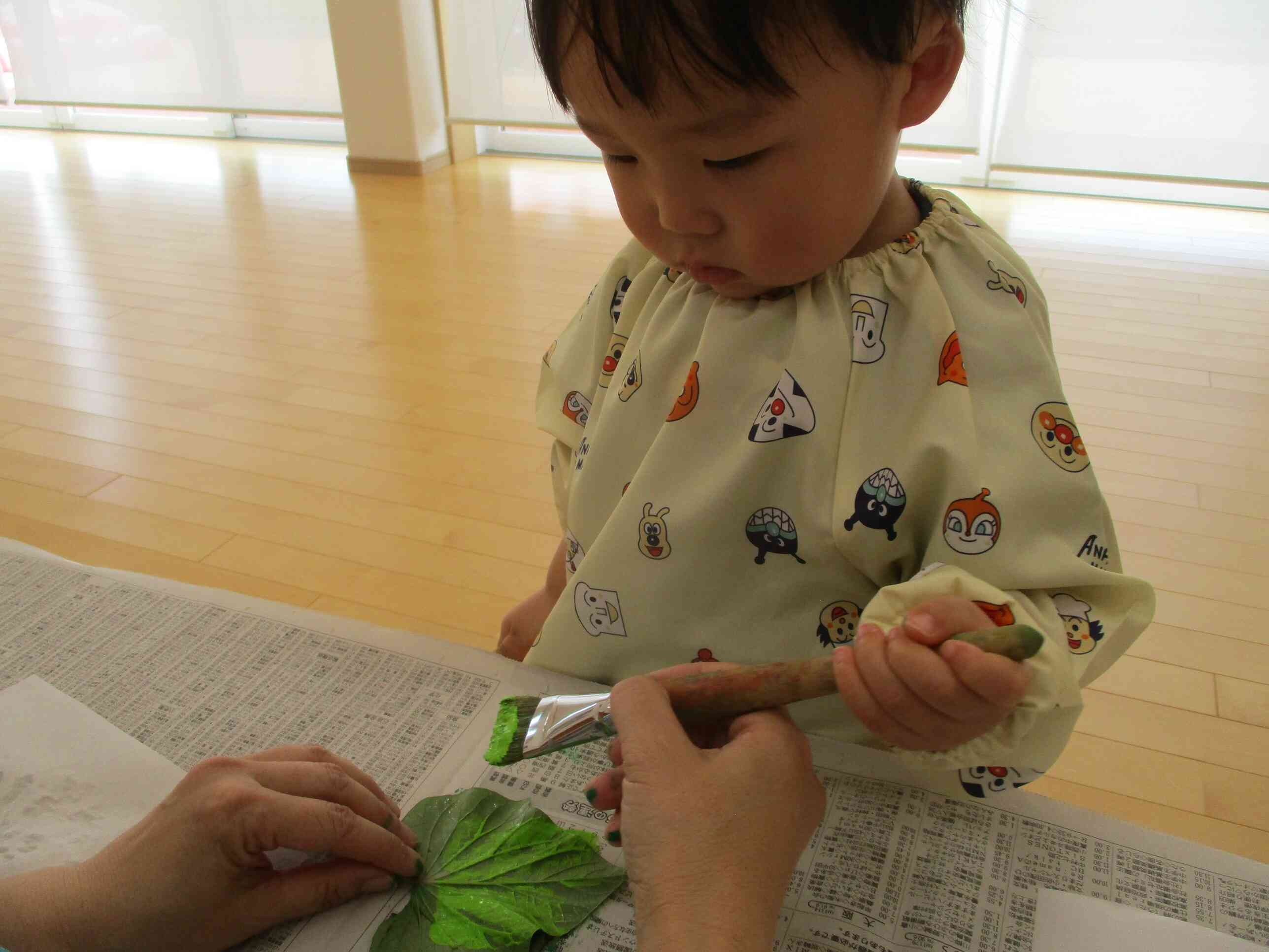 葉っぱの型