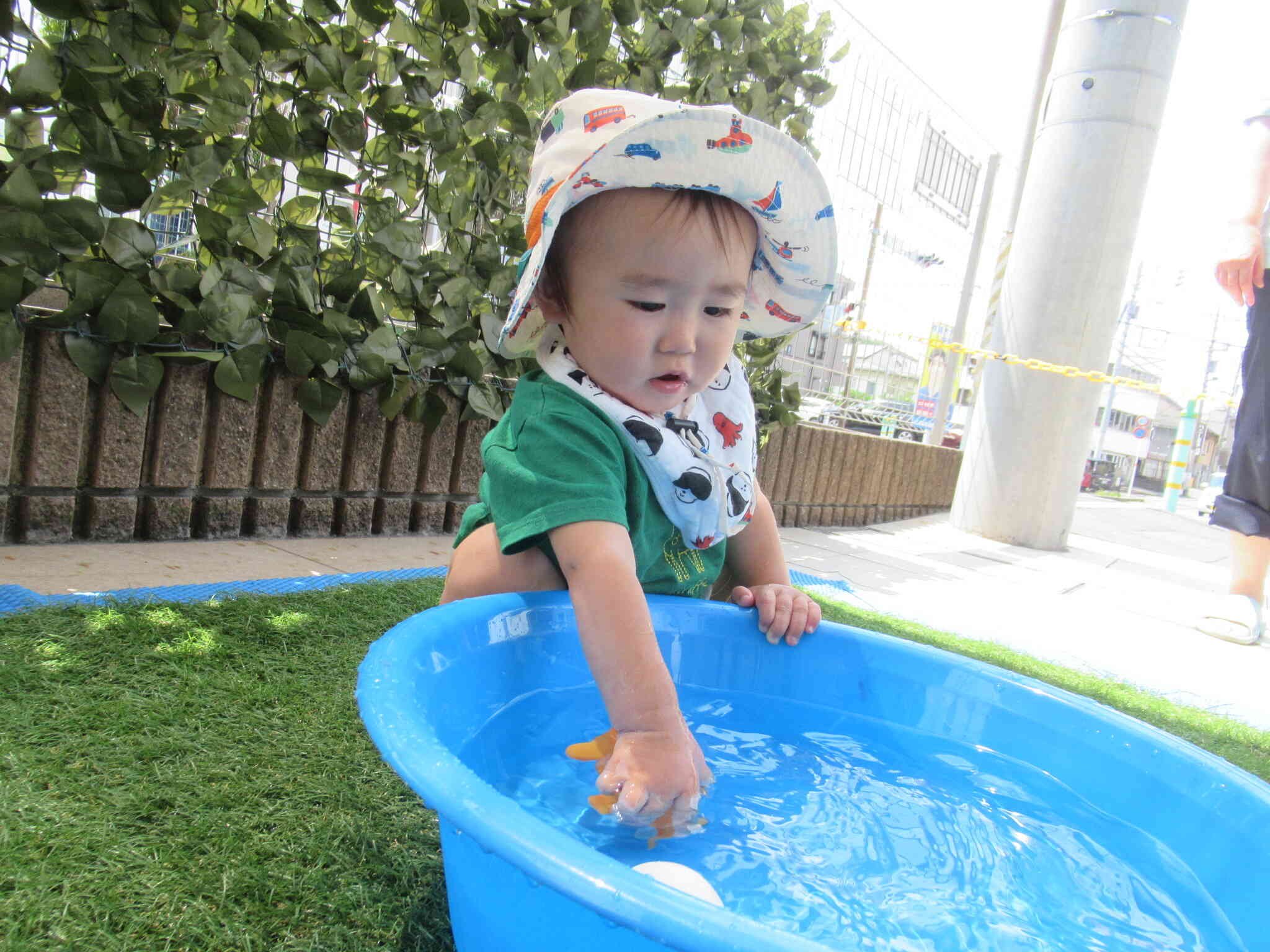 ひよこ組のお友だちもゆったりとお水に触れました♪