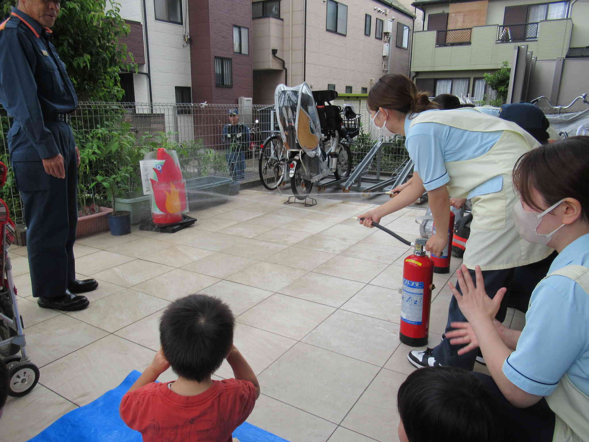 火元へ向かって…