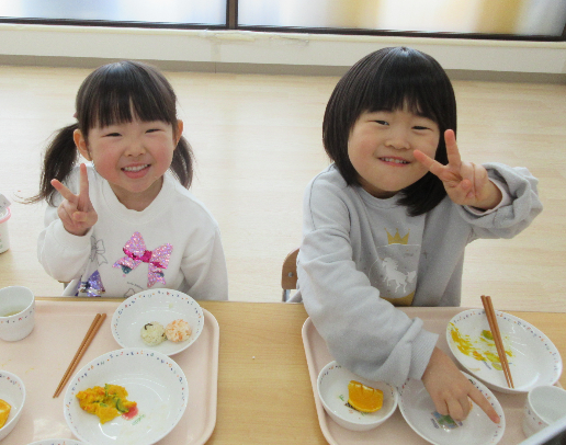 給食美味しいな!