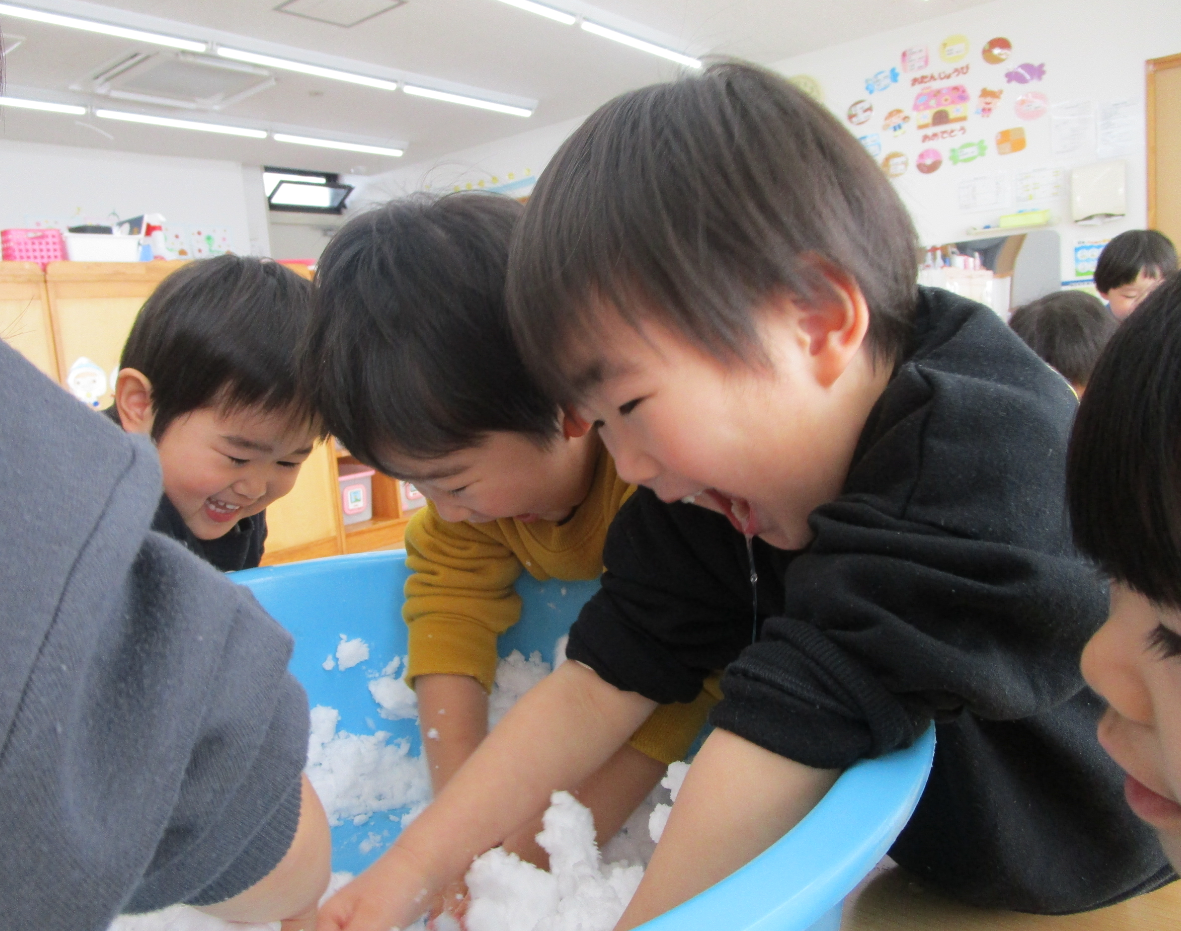 雪だ～♪