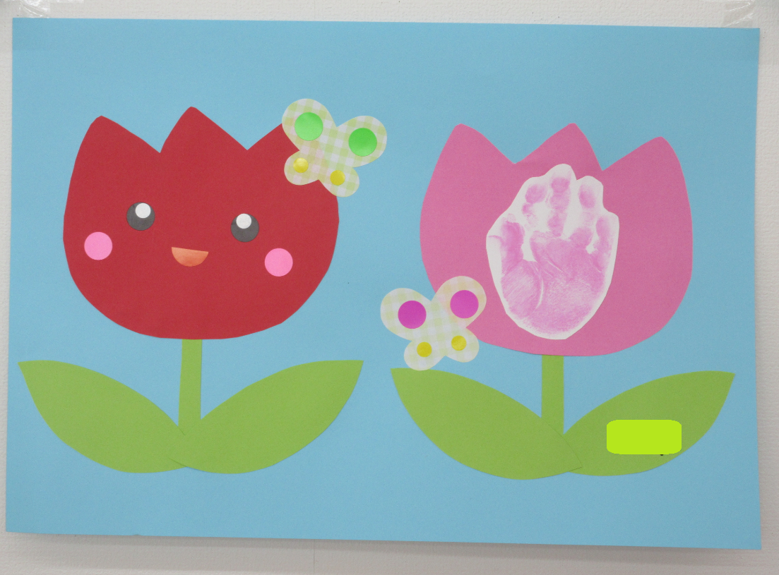 可愛いおててでチューリップができたよ!