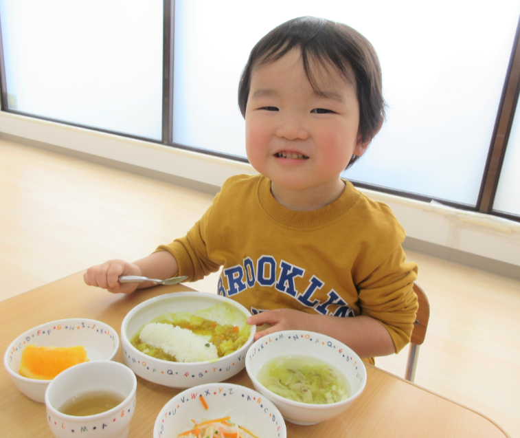 鯉のぼりのカレー美味しいね♪