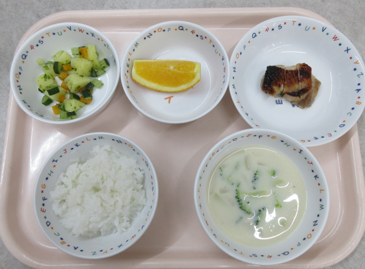 畑で収穫した