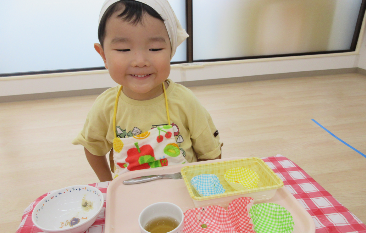 「ごちそうさまでした！」ぴっかりーん！