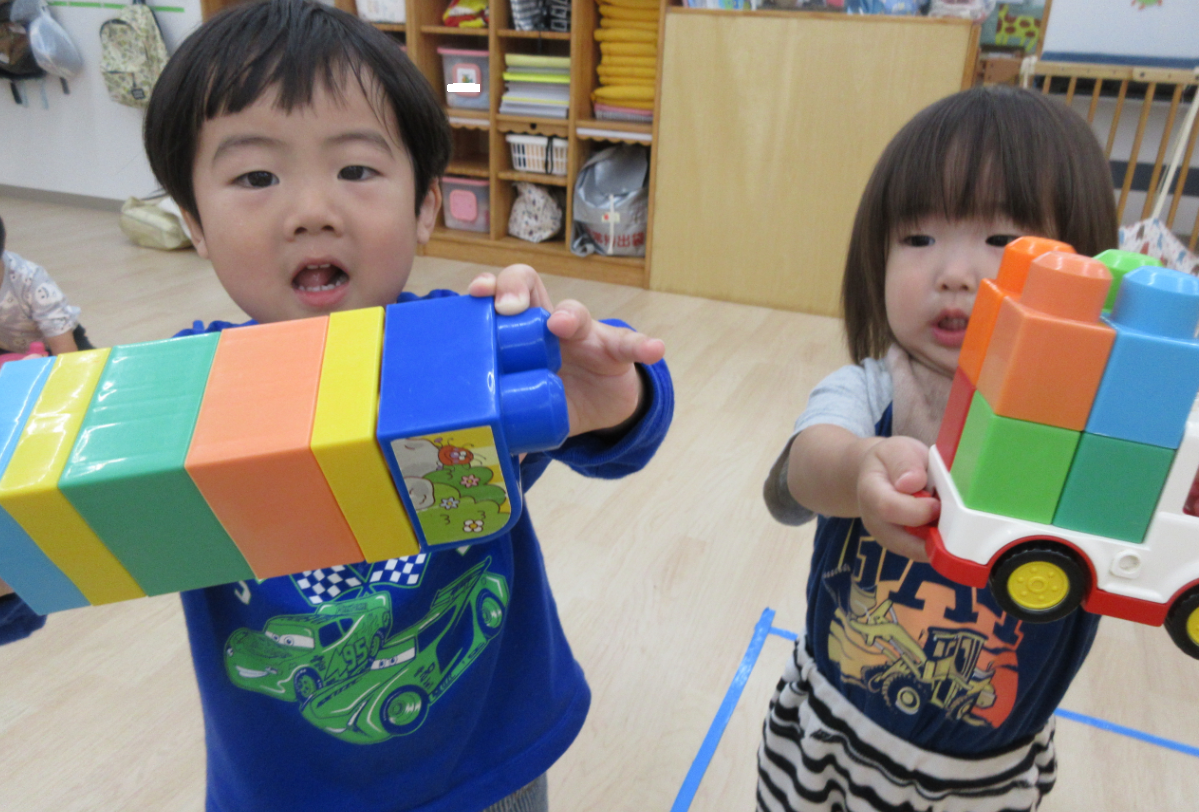 夕方のお楽しみ♪～１・２歳児室内遊び～
