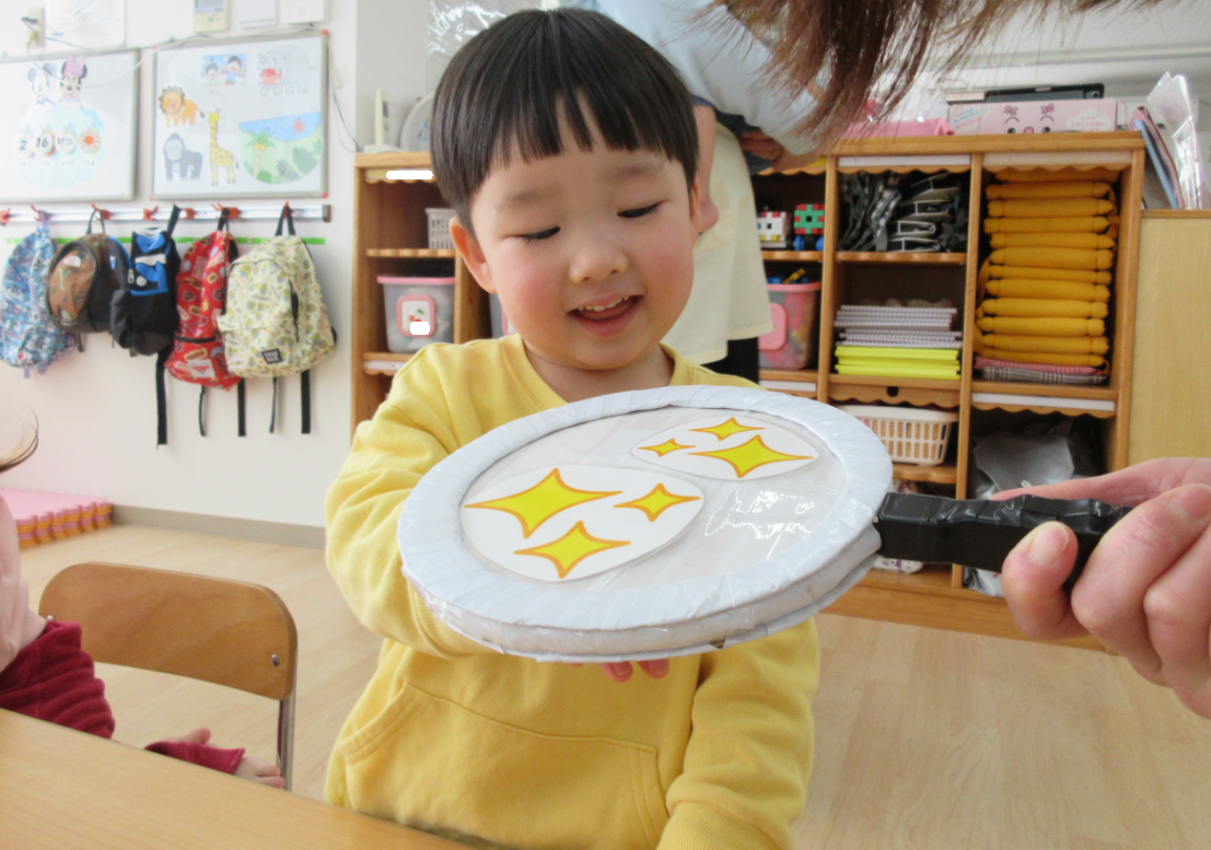 「ピカピカなったかな～？」