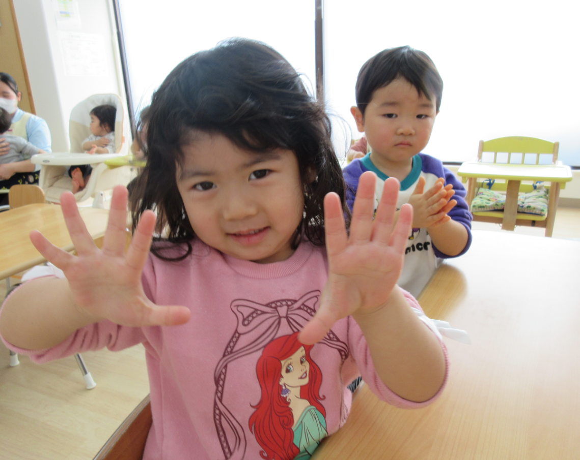 ピカピカおててになりました～食育活動～