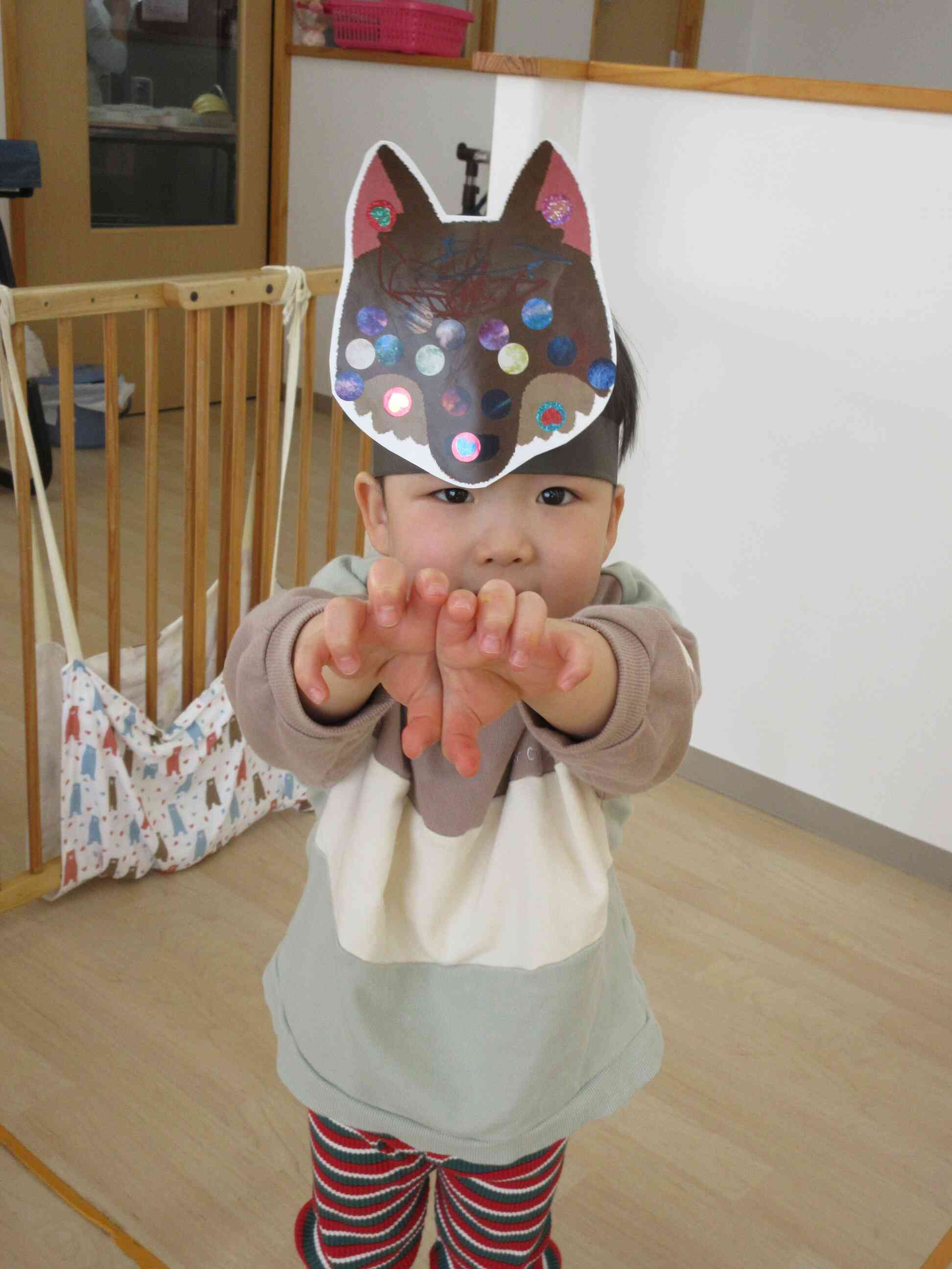 「僕がオオカミだ！ウォー！」