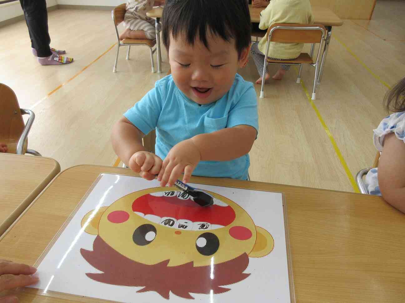 見て見て！僕も出来るよ！