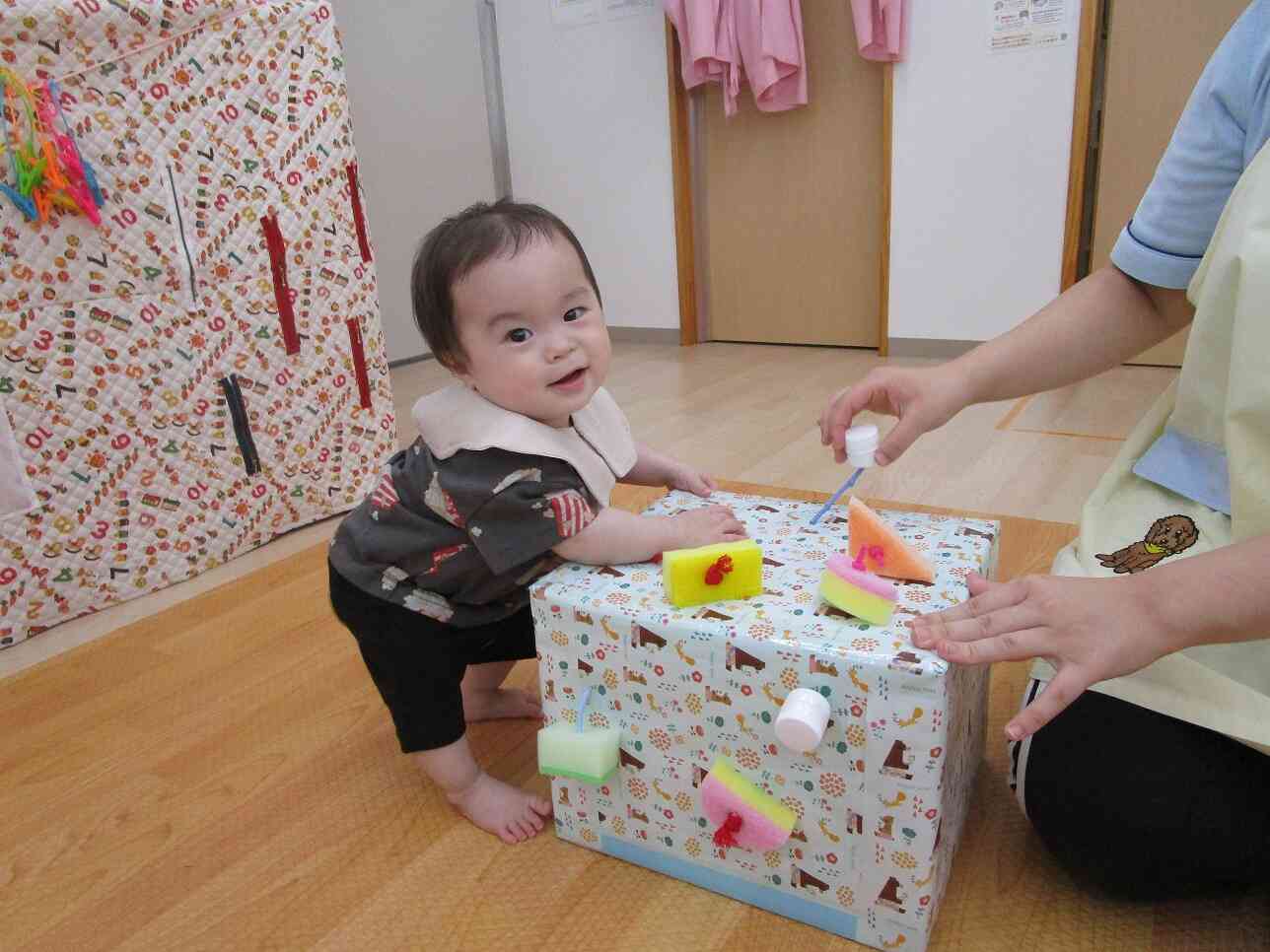 「えいっ！ひっぱれたよ！」