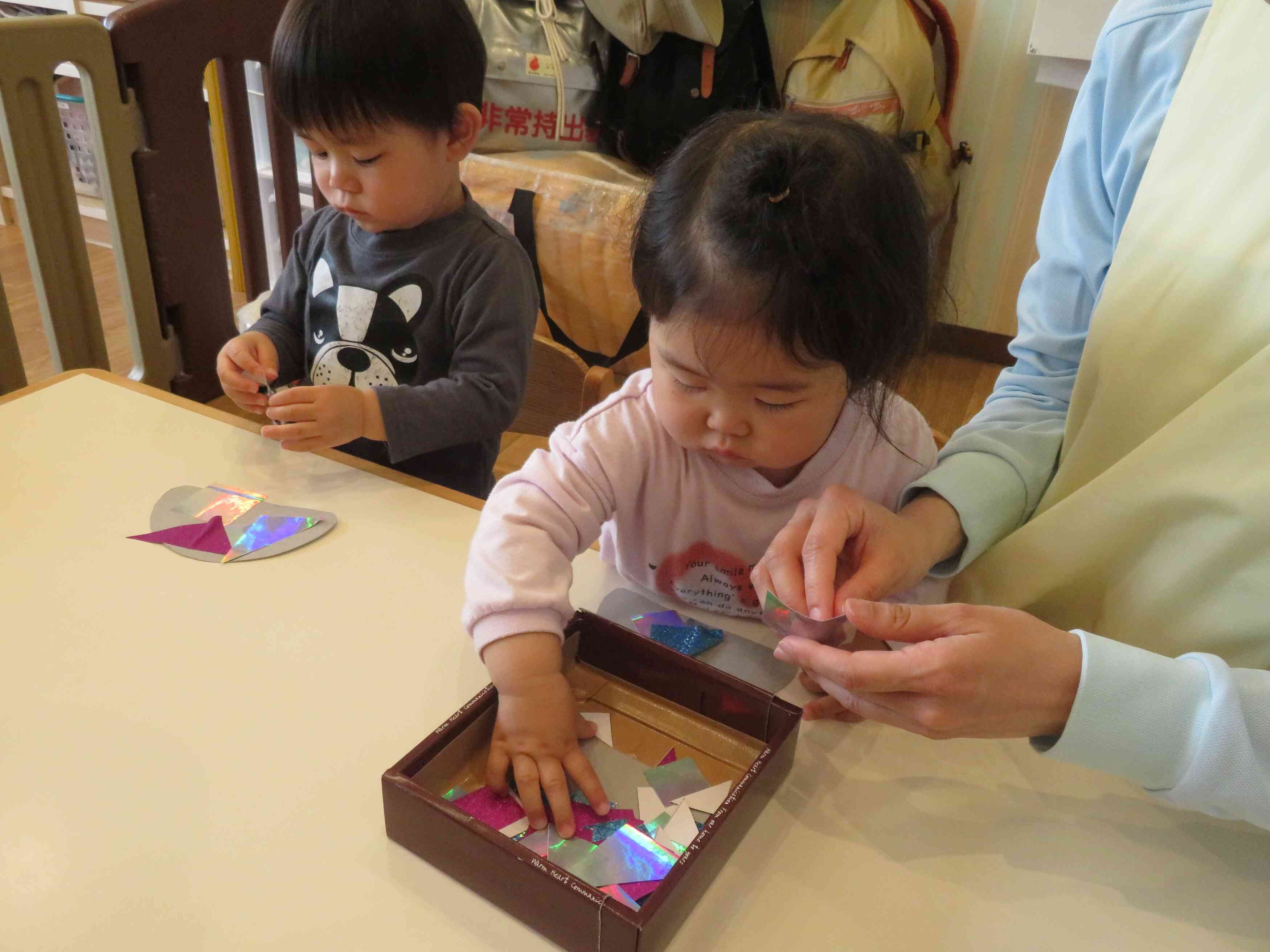 うろこの飾り付け
